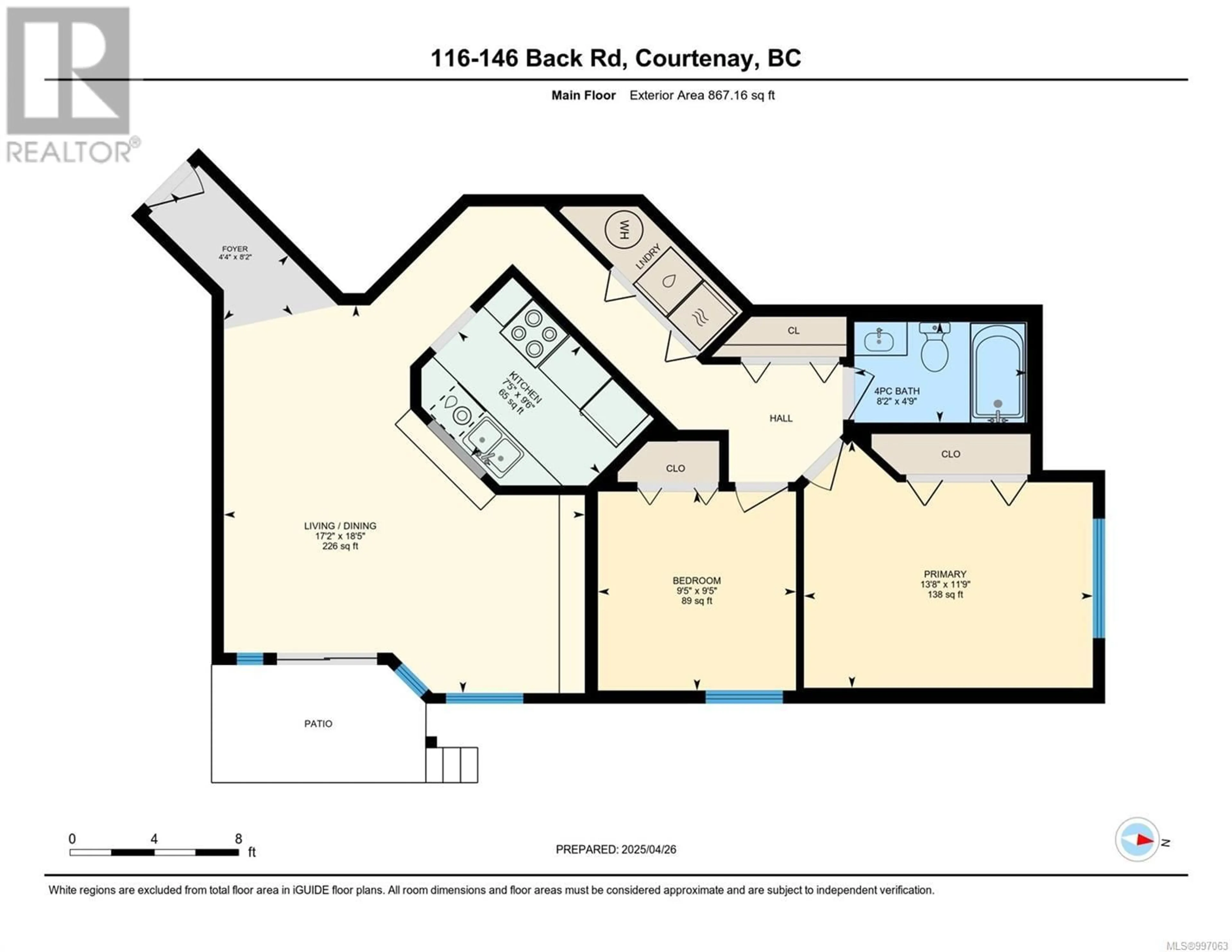 Floor plan for 116 - 146 BACK ROAD, Courtenay British Columbia V9N3W6