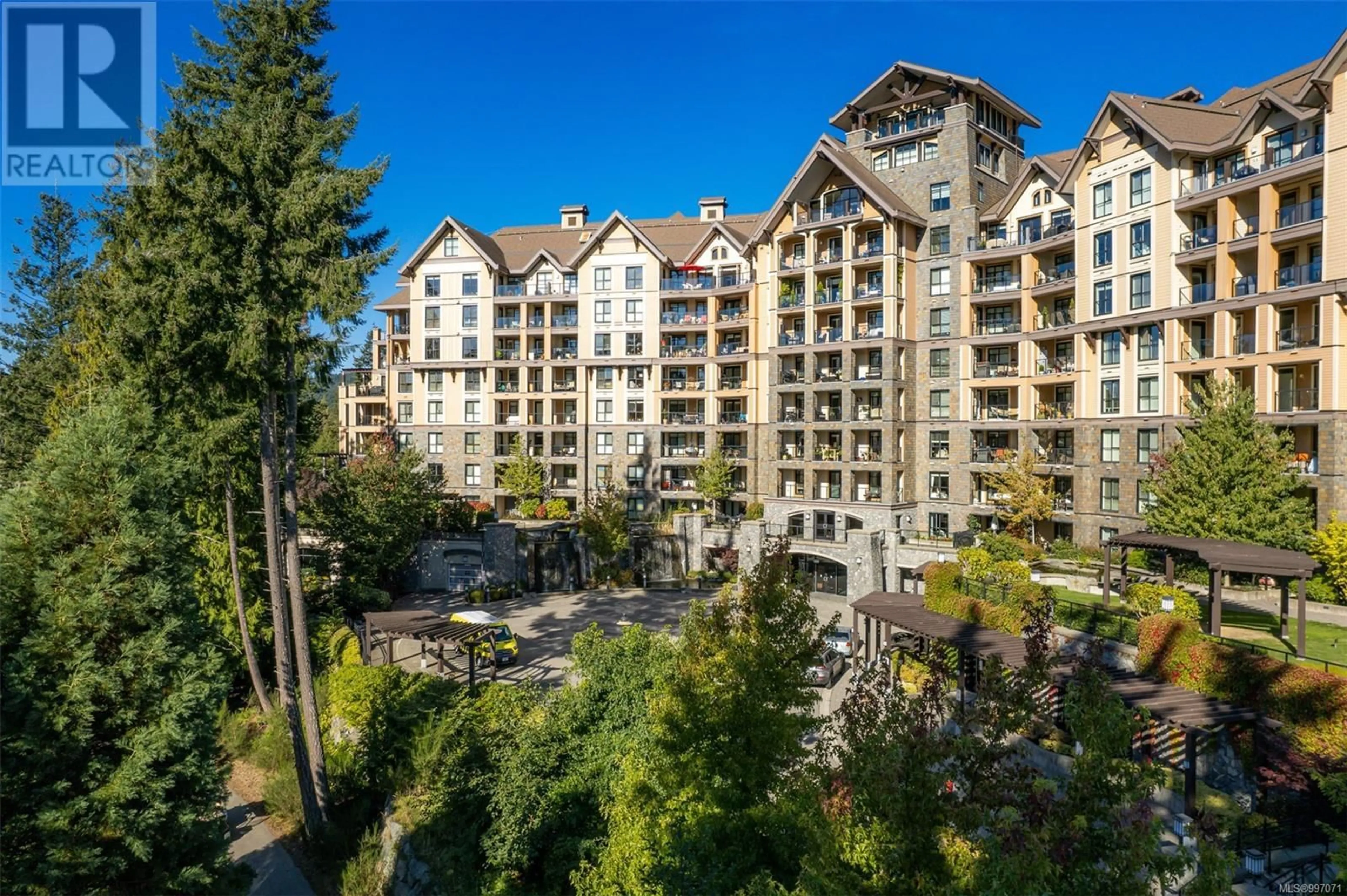 A pic from outside/outdoor area/front of a property/back of a property/a pic from drone, city buildings view from balcony for 314 - 1400 LYNBURNE PLACE, Langford British Columbia V9B0A4