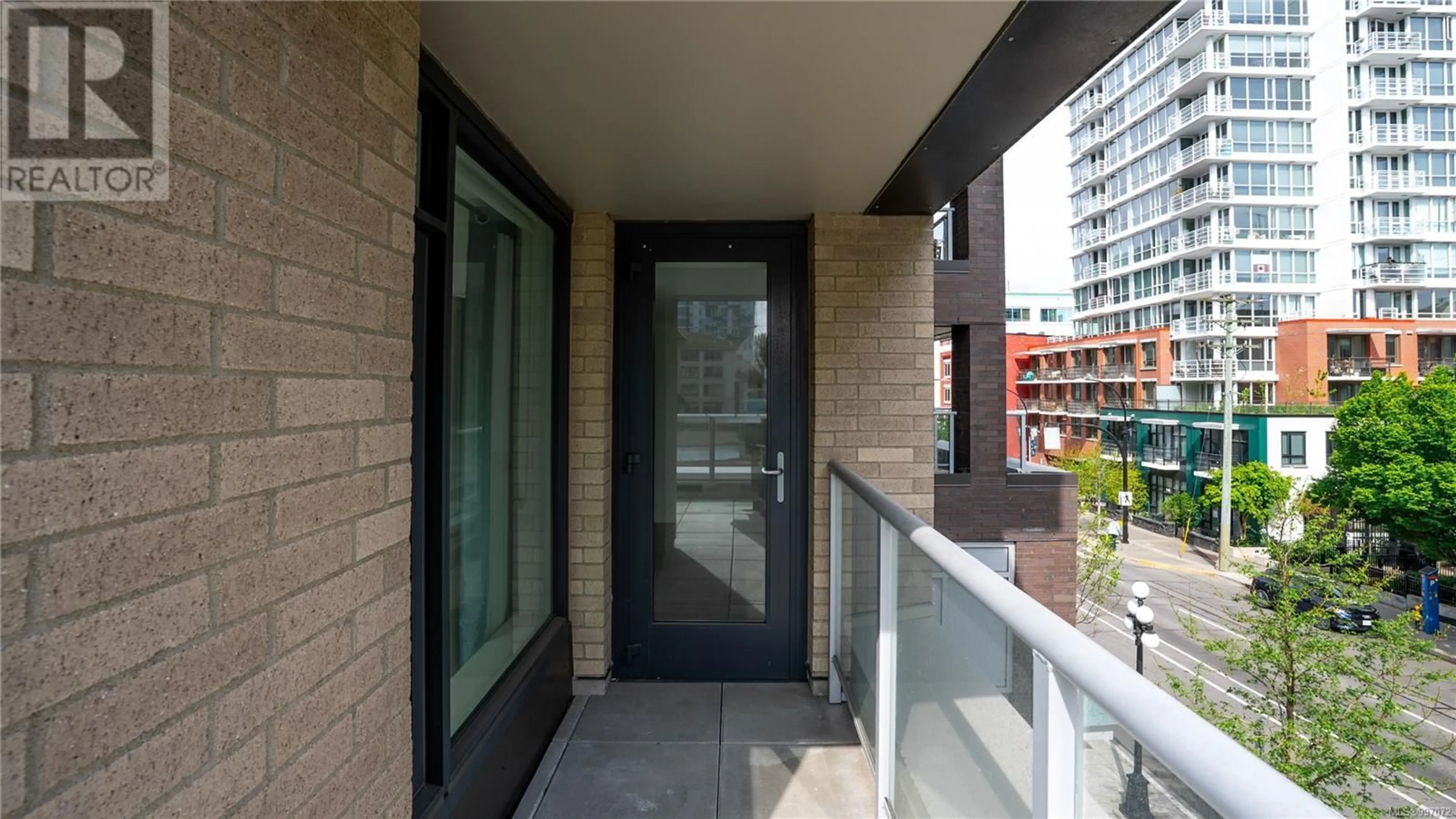 Balcony in the apartment, street for 302 - 845 JOHNSON STREET, Victoria British Columbia V8W0G3