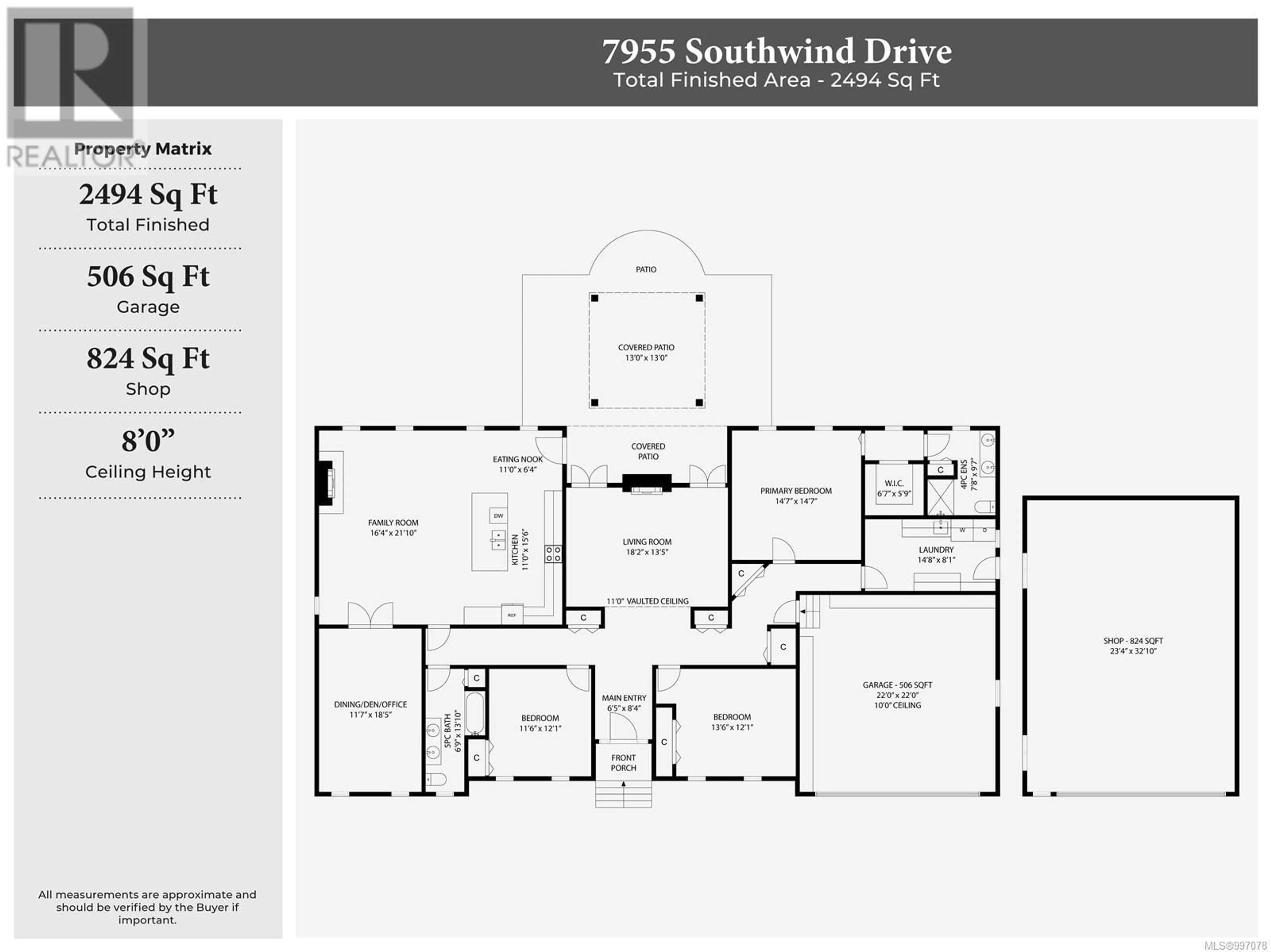 Floor plan for 7955 SOUTHWIND DRIVE, Lantzville British Columbia V0R2H0