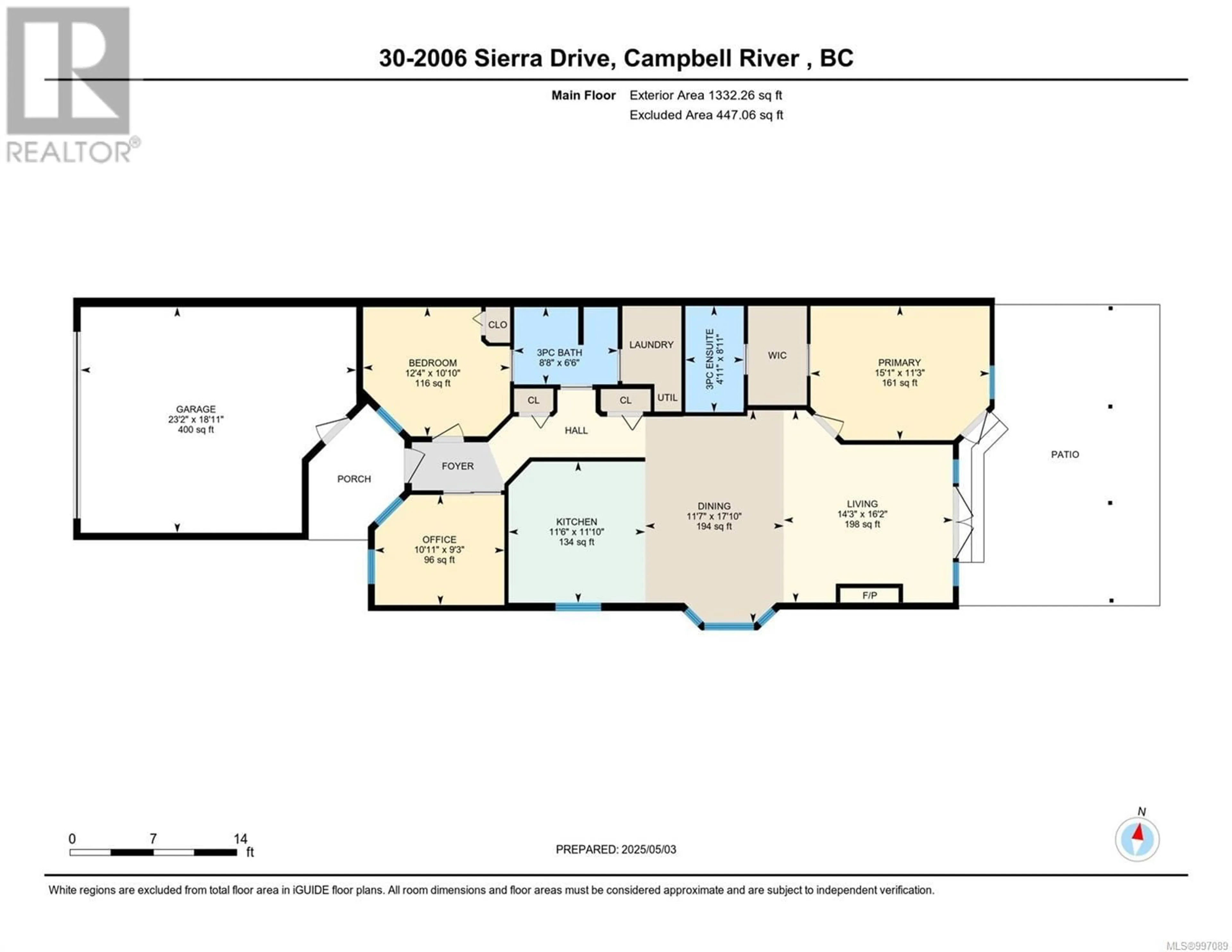 Floor plan for 30 - 2006 SIERRA DRIVE, Campbell River British Columbia V9H1V6