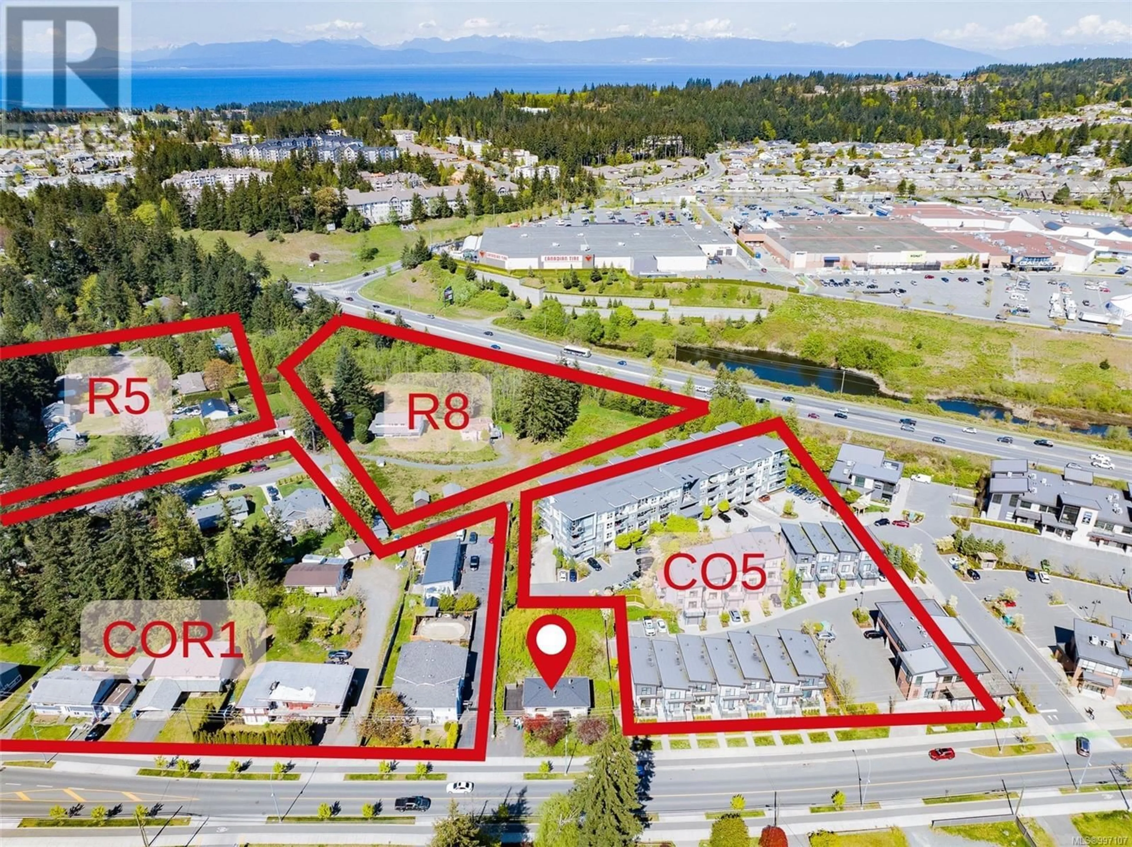 A pic from outside/outdoor area/front of a property/back of a property/a pic from drone, water/lake/river/ocean view for 5280 METRAL DRIVE, Nanaimo British Columbia V9T2K8