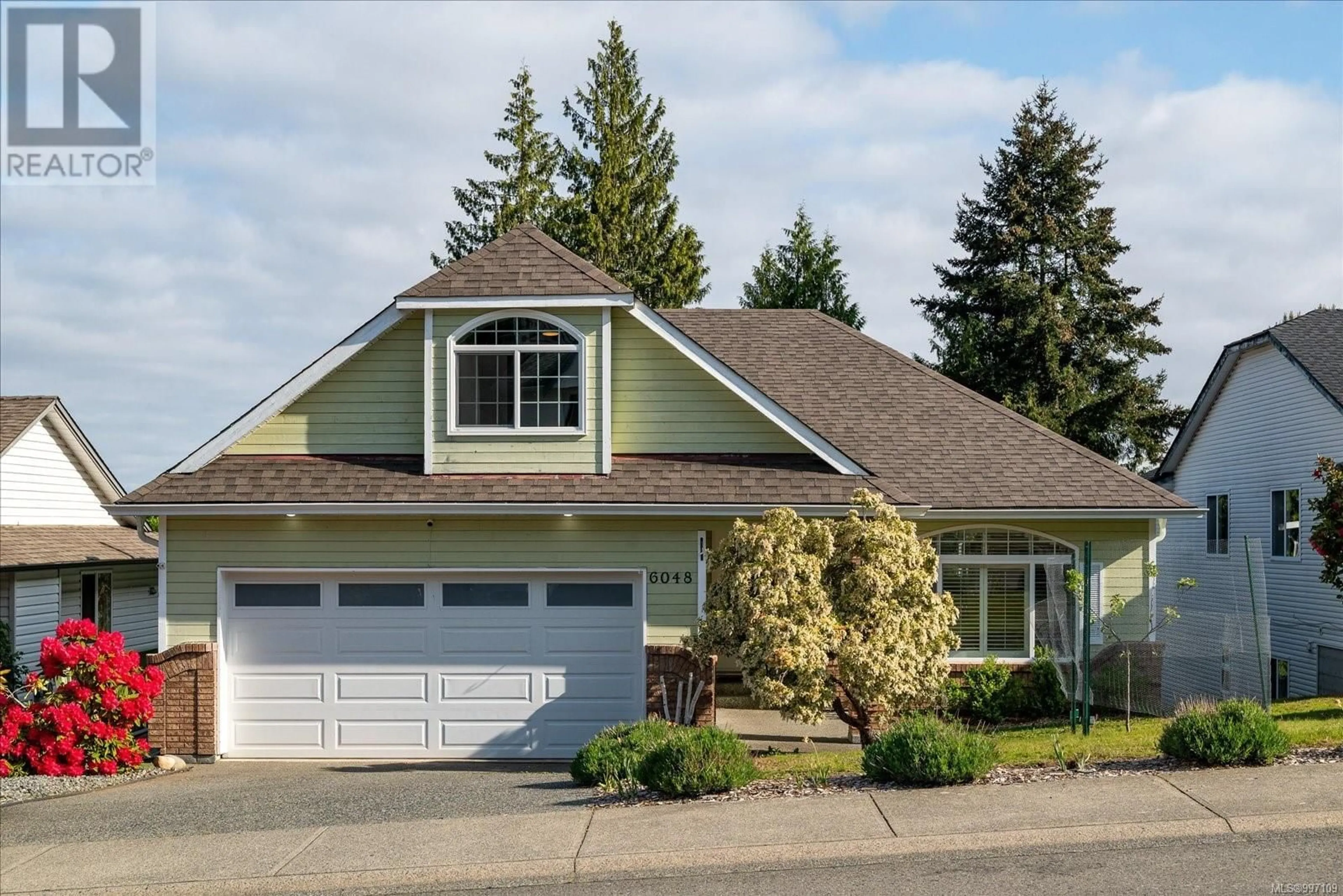 Home with vinyl exterior material, street for 6048 SHANDA PLACE, Nanaimo British Columbia V9T6C3