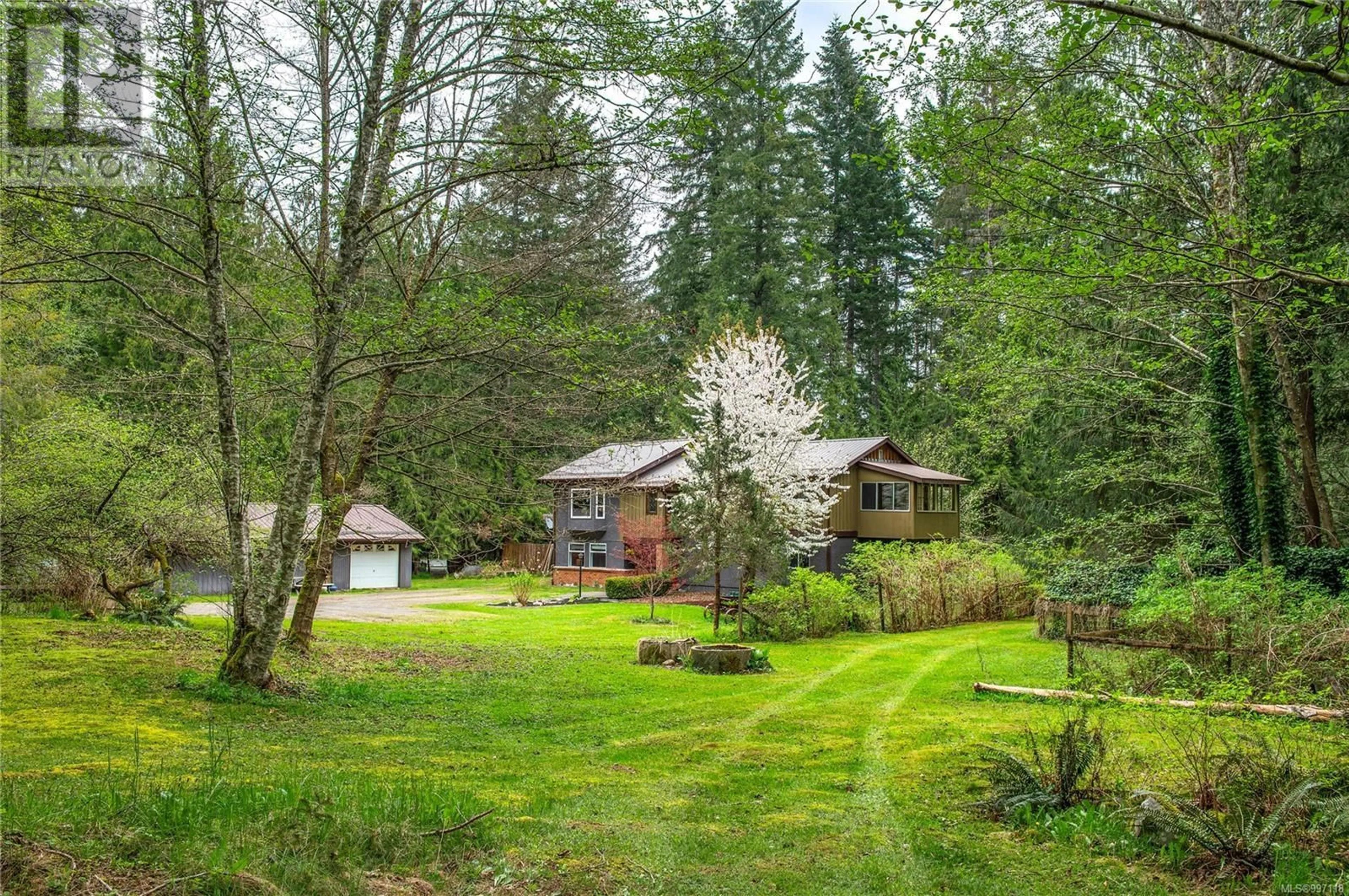 A pic from outside/outdoor area/front of a property/back of a property/a pic from drone, forest/trees view for 4255 FORBIDDEN PLATEAU ROAD, Courtenay British Columbia V9J1R1