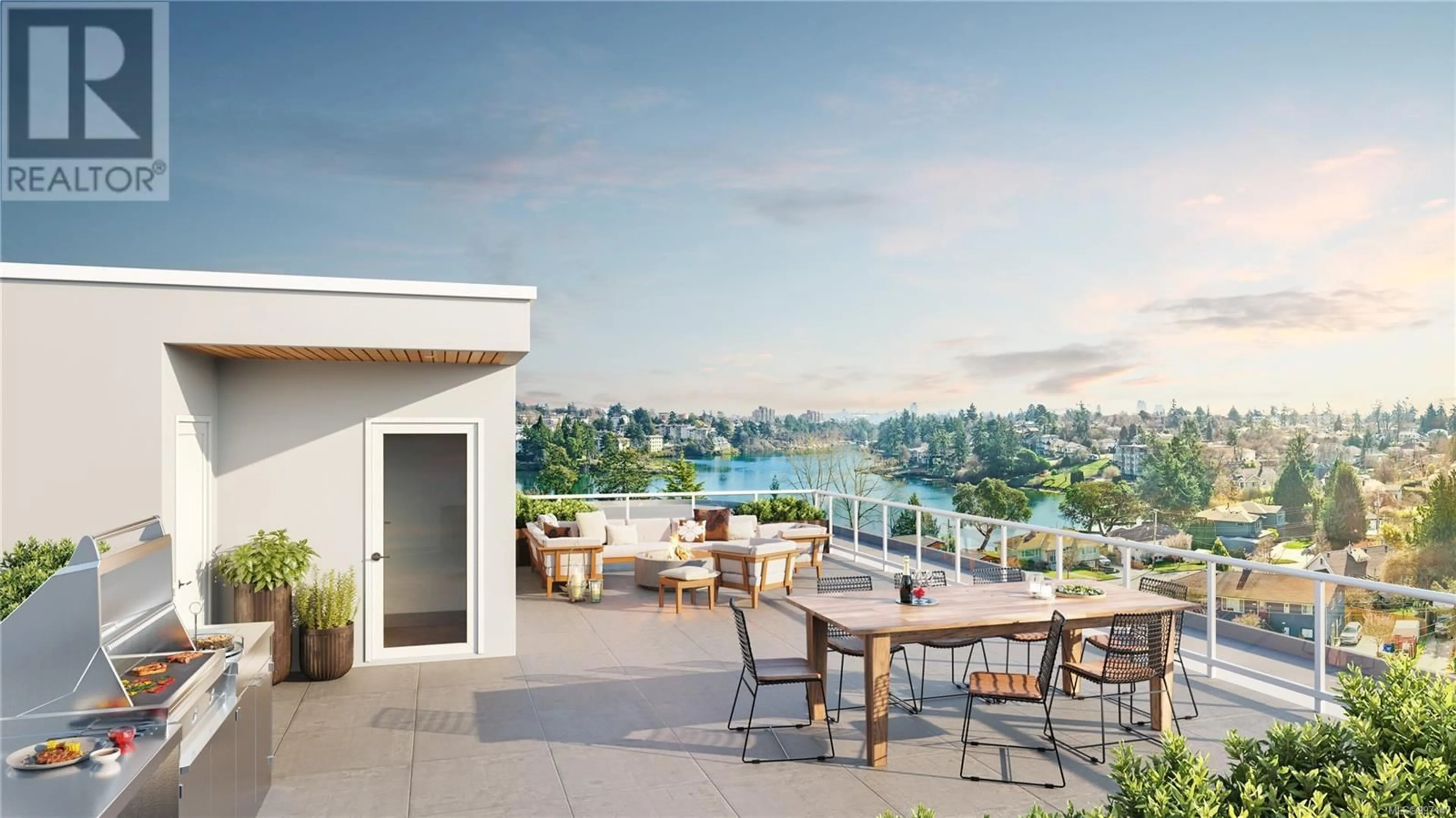 Patio, water/lake/river/ocean view for 206 - 1075 TILLICUM ROAD, Esquimalt British Columbia V9A2A4