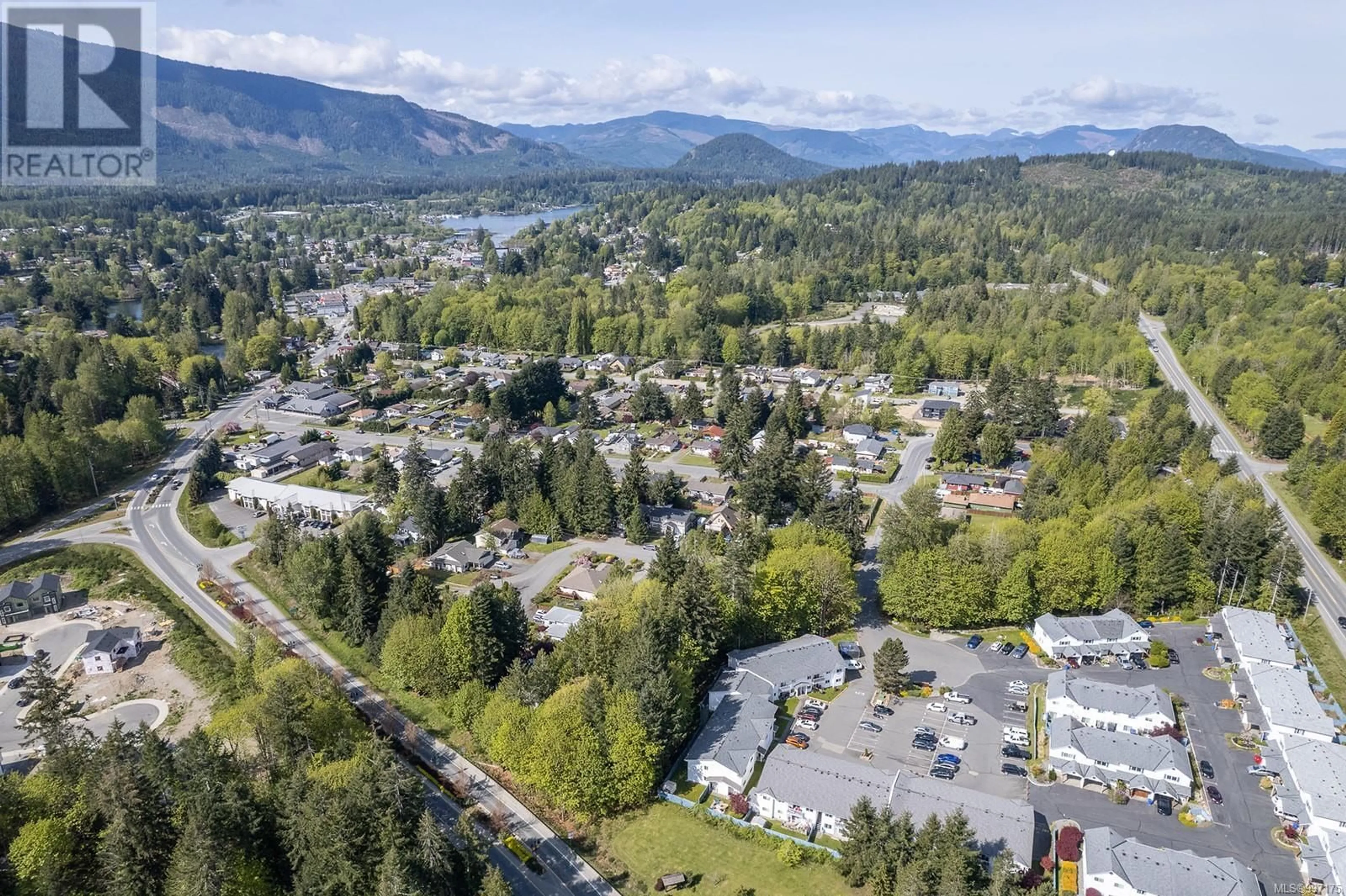A pic from outside/outdoor area/front of a property/back of a property/a pic from drone, mountain view for 57 - 211 MADILL ROAD, Lake Cowichan British Columbia V0R2G1