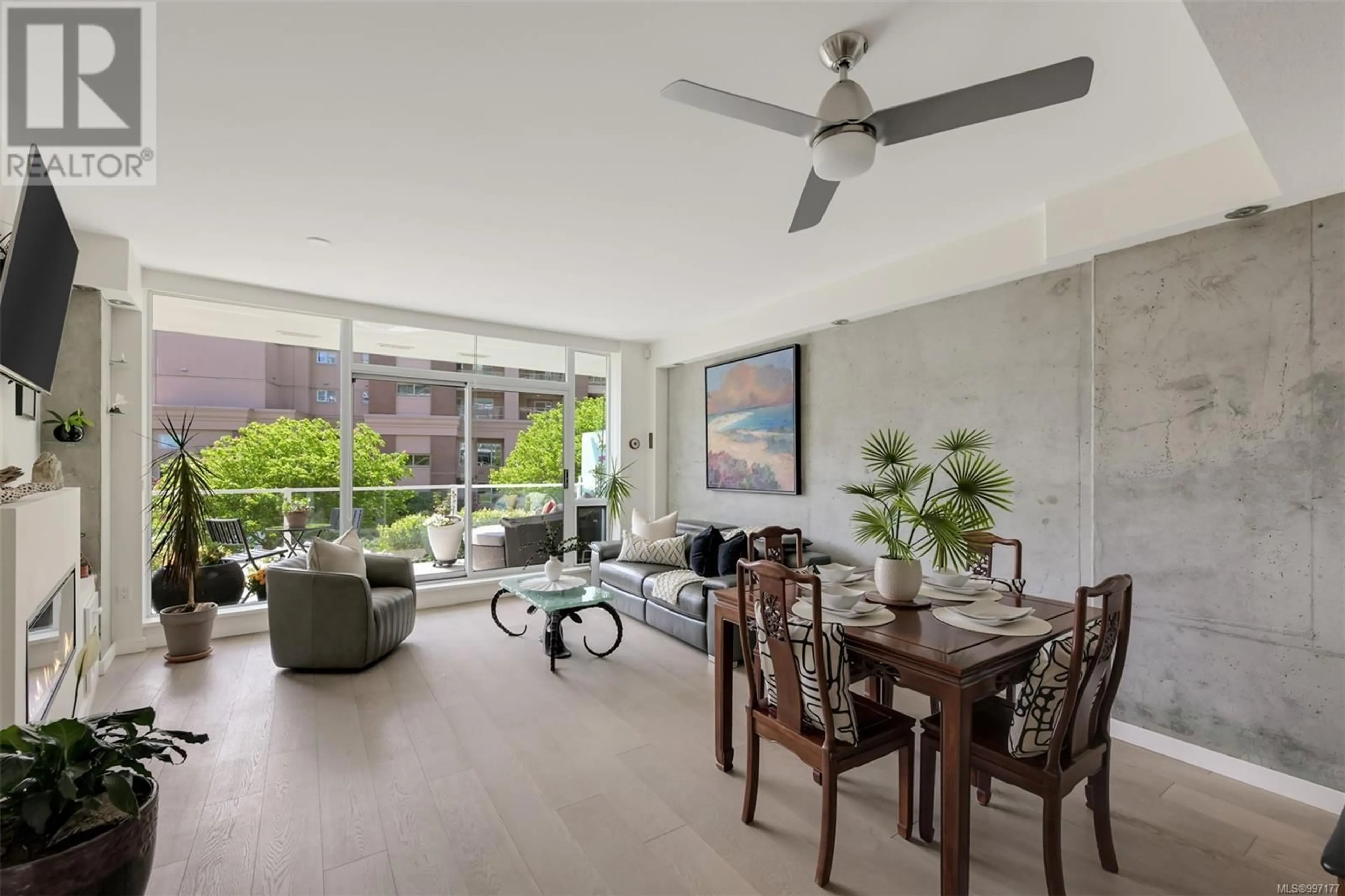 Living room with furniture, unknown for 105 - 68 SONGHEES ROAD, Victoria British Columbia V9A0A3