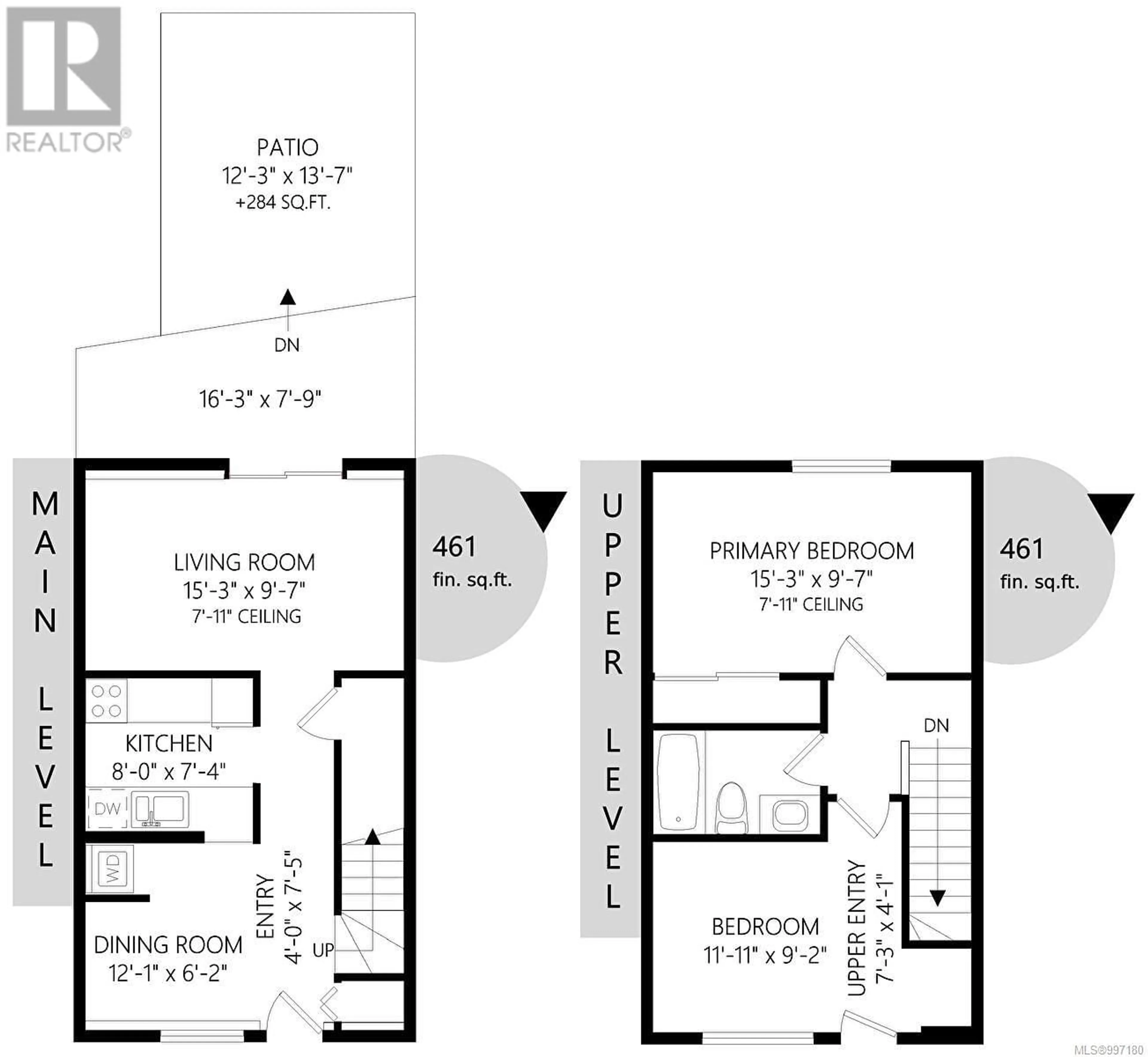 Floor plan for 105 - 991 CLOVERDALE AVENUE, Saanich British Columbia V8X2T5