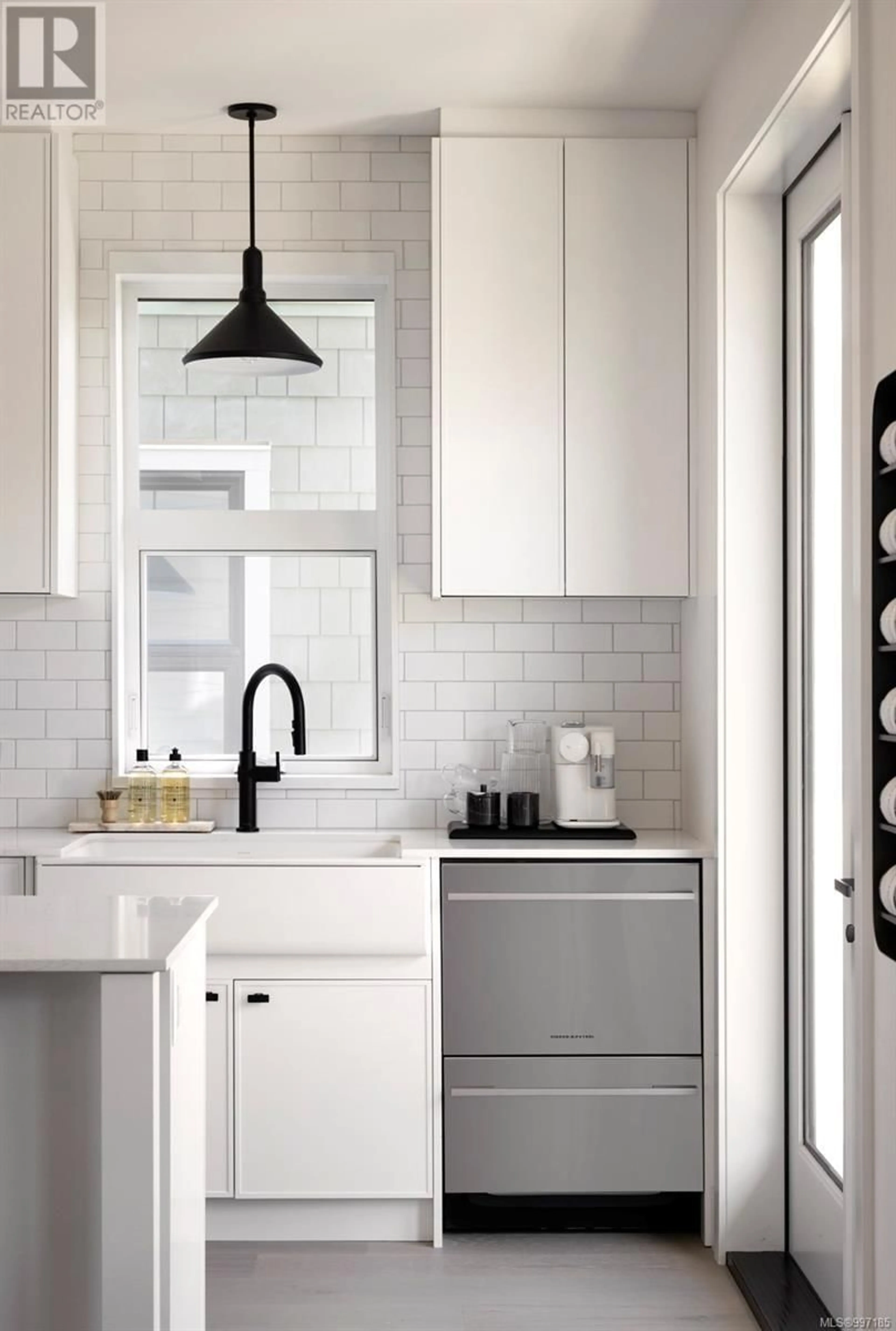 Contemporary kitchen, ceramic/tile floor for 2162 CHURCH ROAD, Sooke British Columbia V9Z0W7