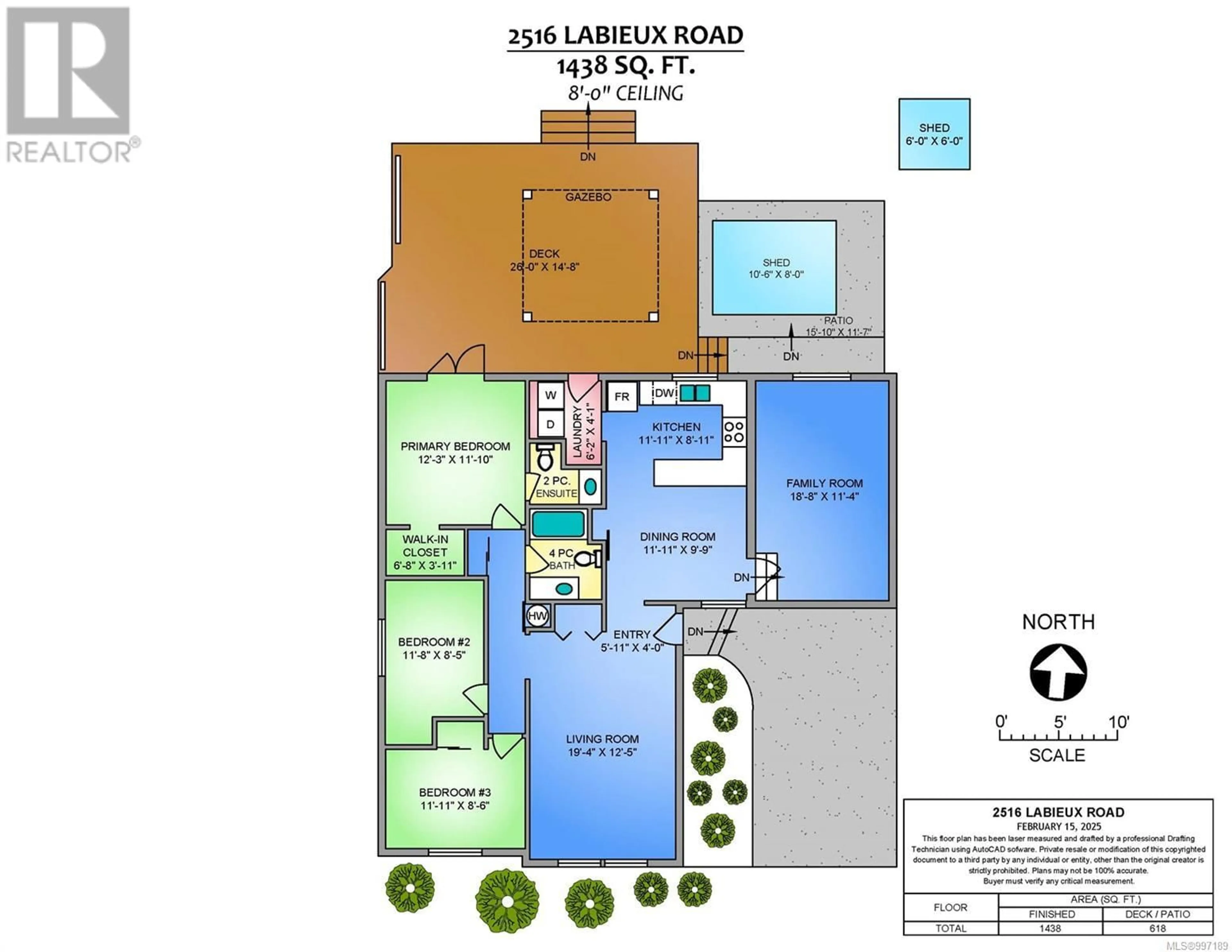 Floor plan for 2516 LABIEUX ROAD, Nanaimo British Columbia V9T4L7