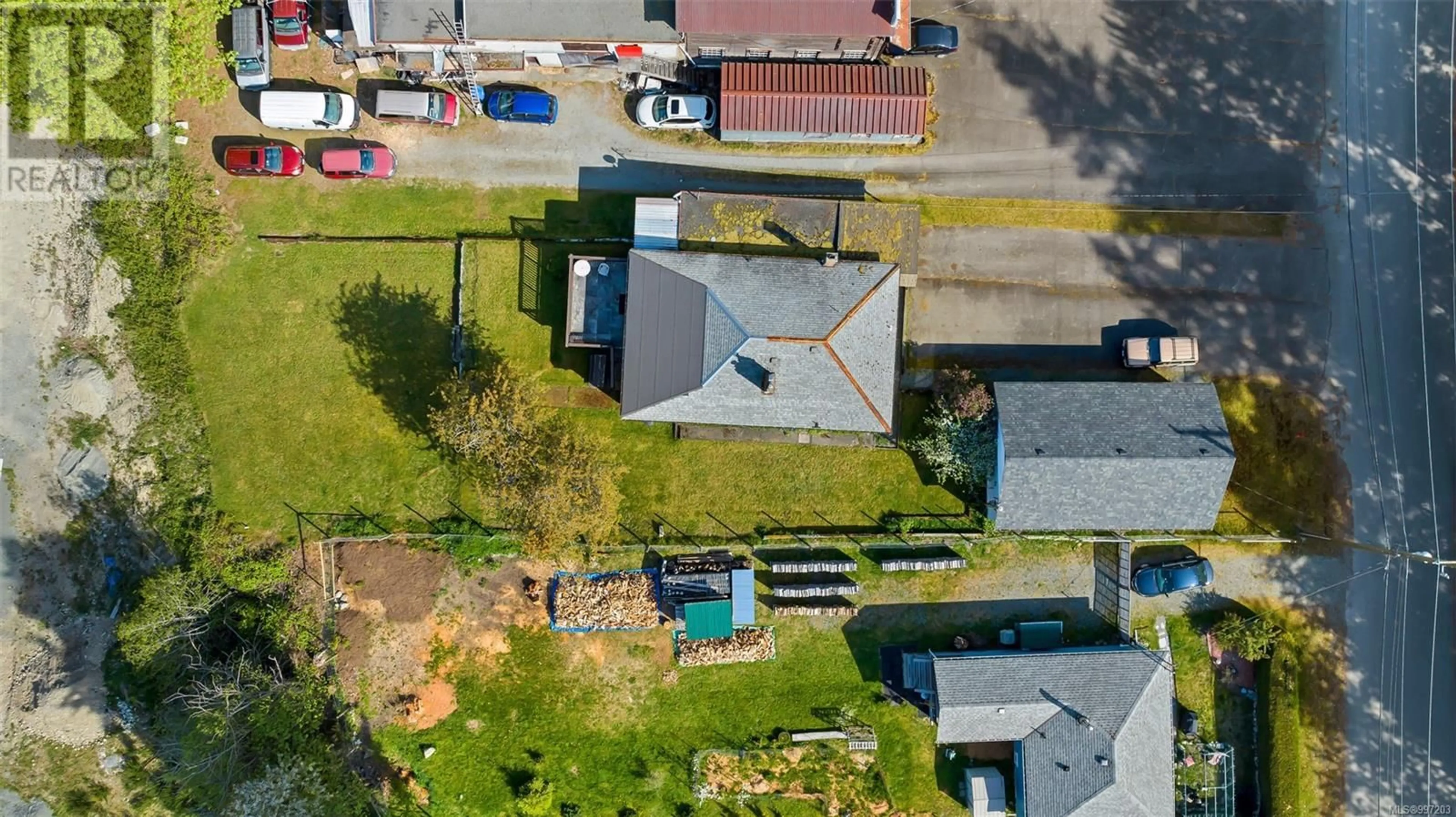 A pic from outside/outdoor area/front of a property/back of a property/a pic from drone, street for 70 FERN ROAD, Lake Cowichan British Columbia V0R2G0
