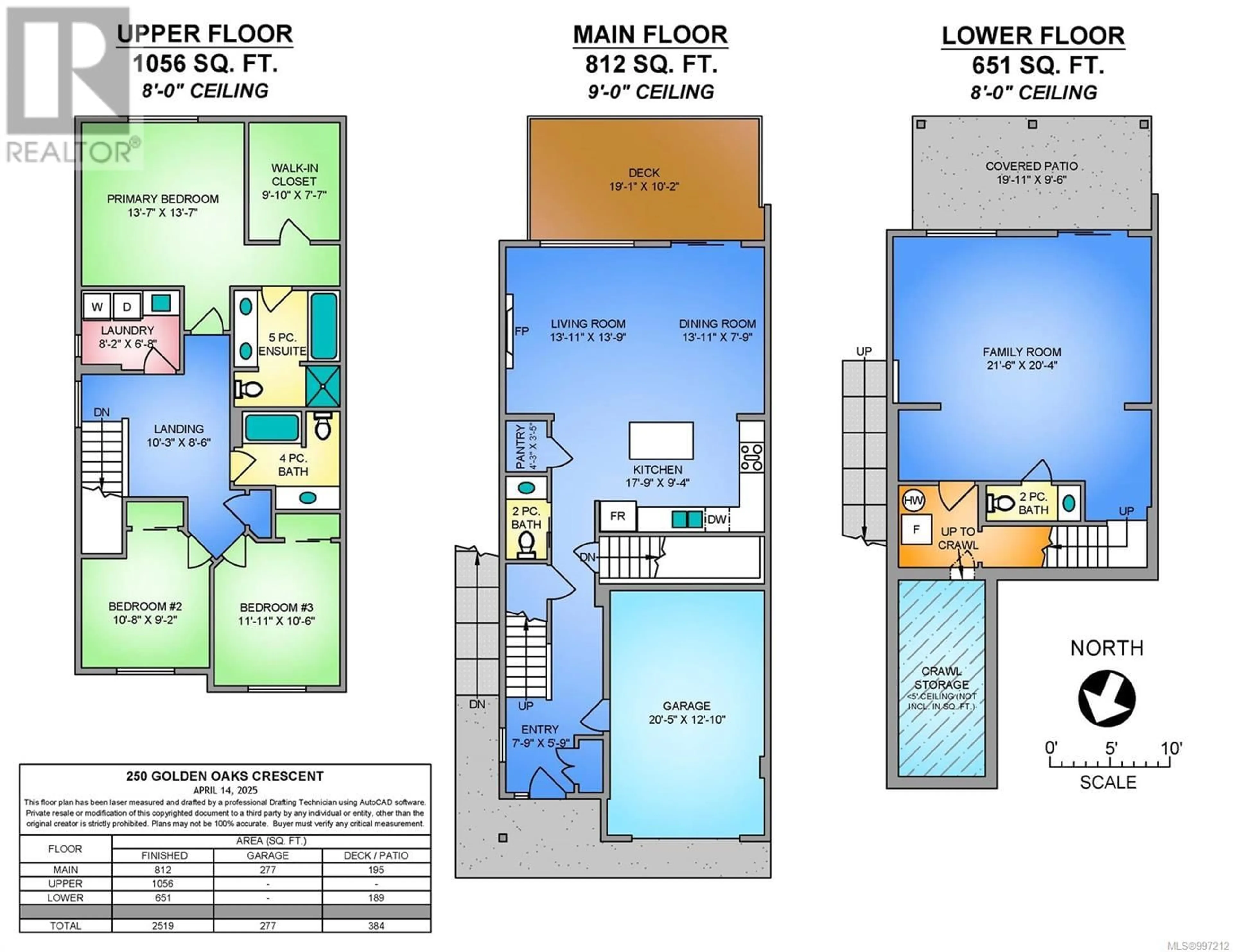 Floor plan for 250 GOLDEN OAKS CRESCENT, Nanaimo British Columbia V9T0K8