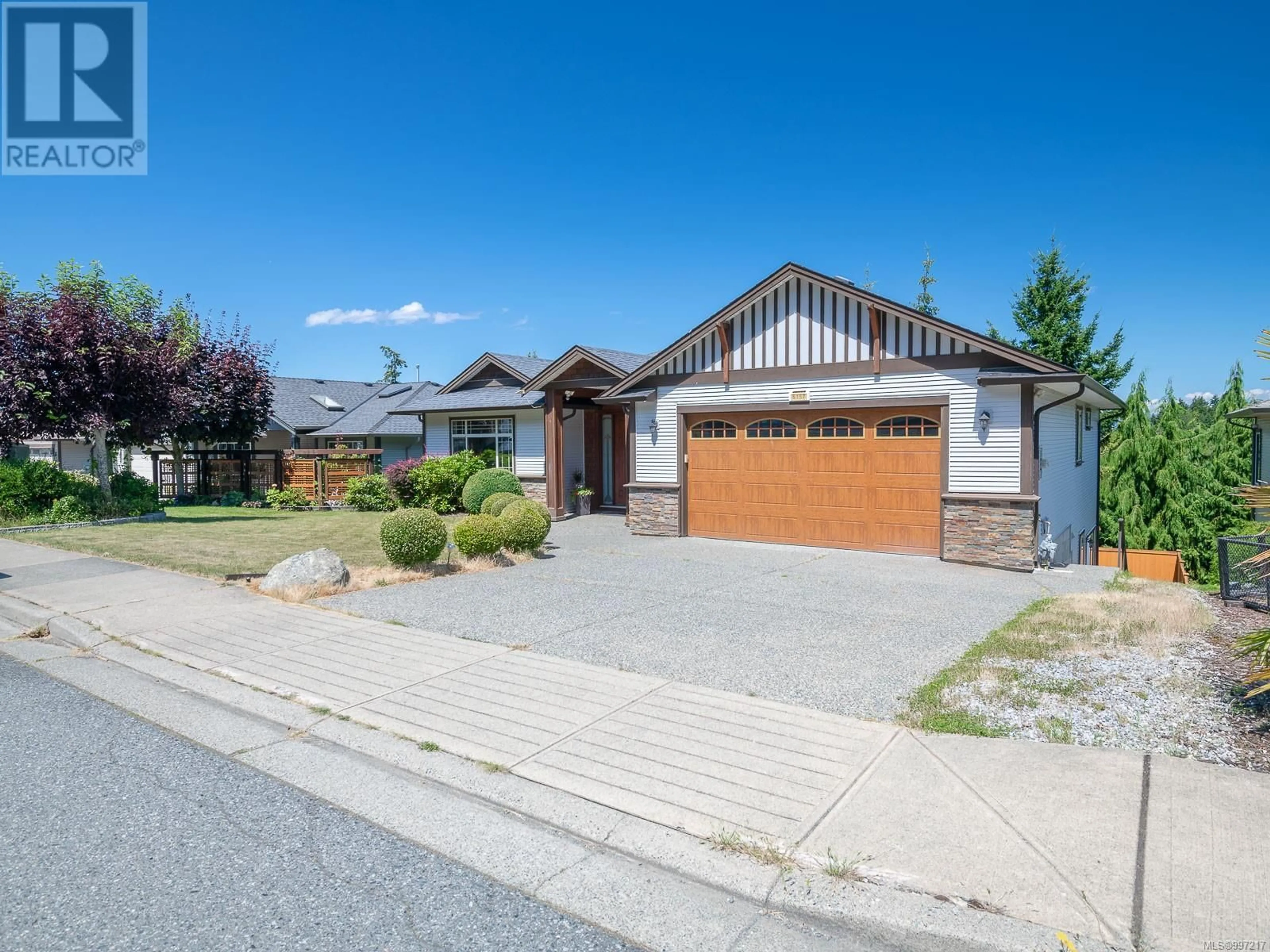 Home with vinyl exterior material, street for 5157 DUNN PLACE, Nanaimo British Columbia V9T6S9