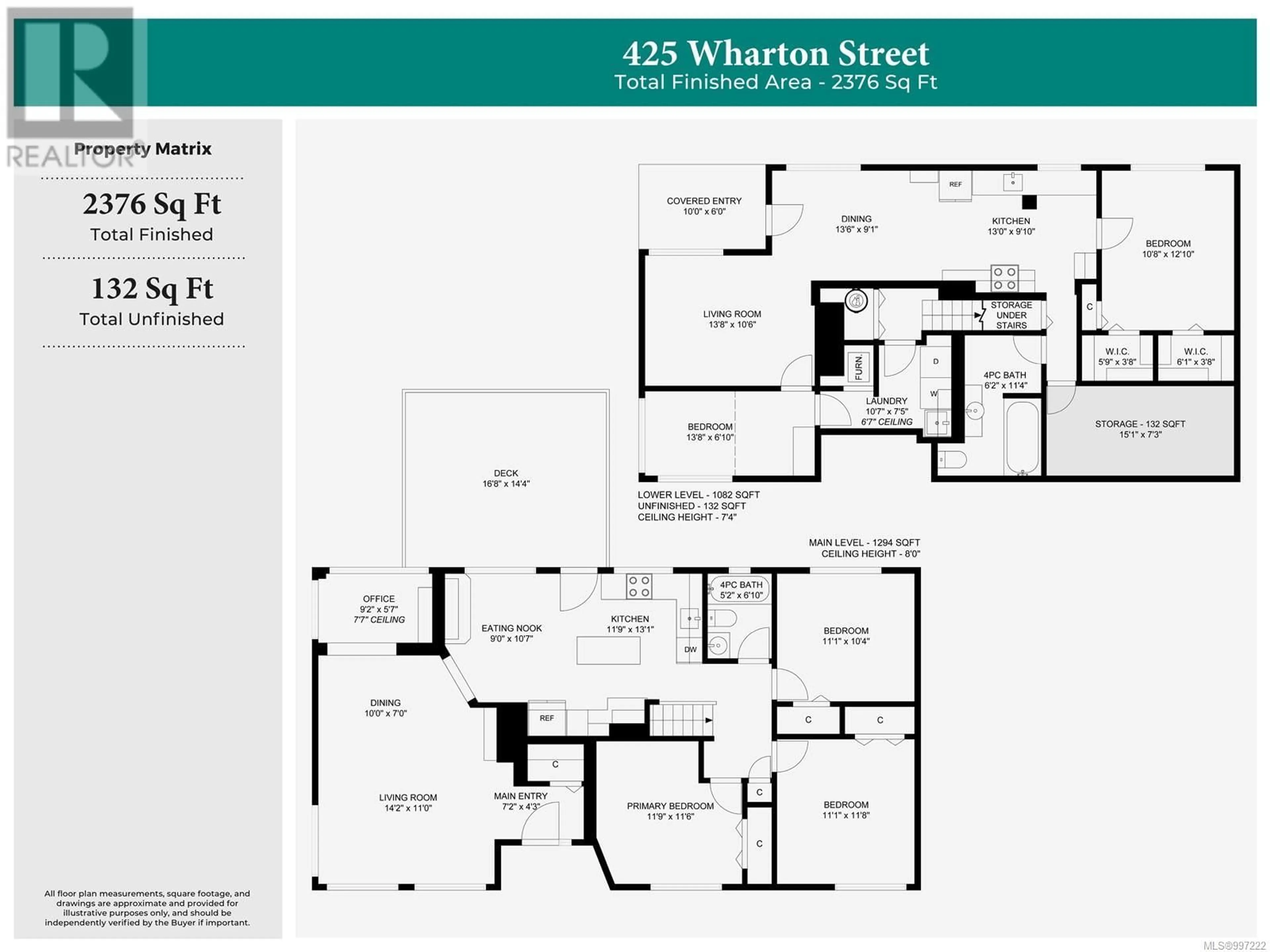 Floor plan for 425 WHARTON STREET, Nanaimo British Columbia V9R1W3