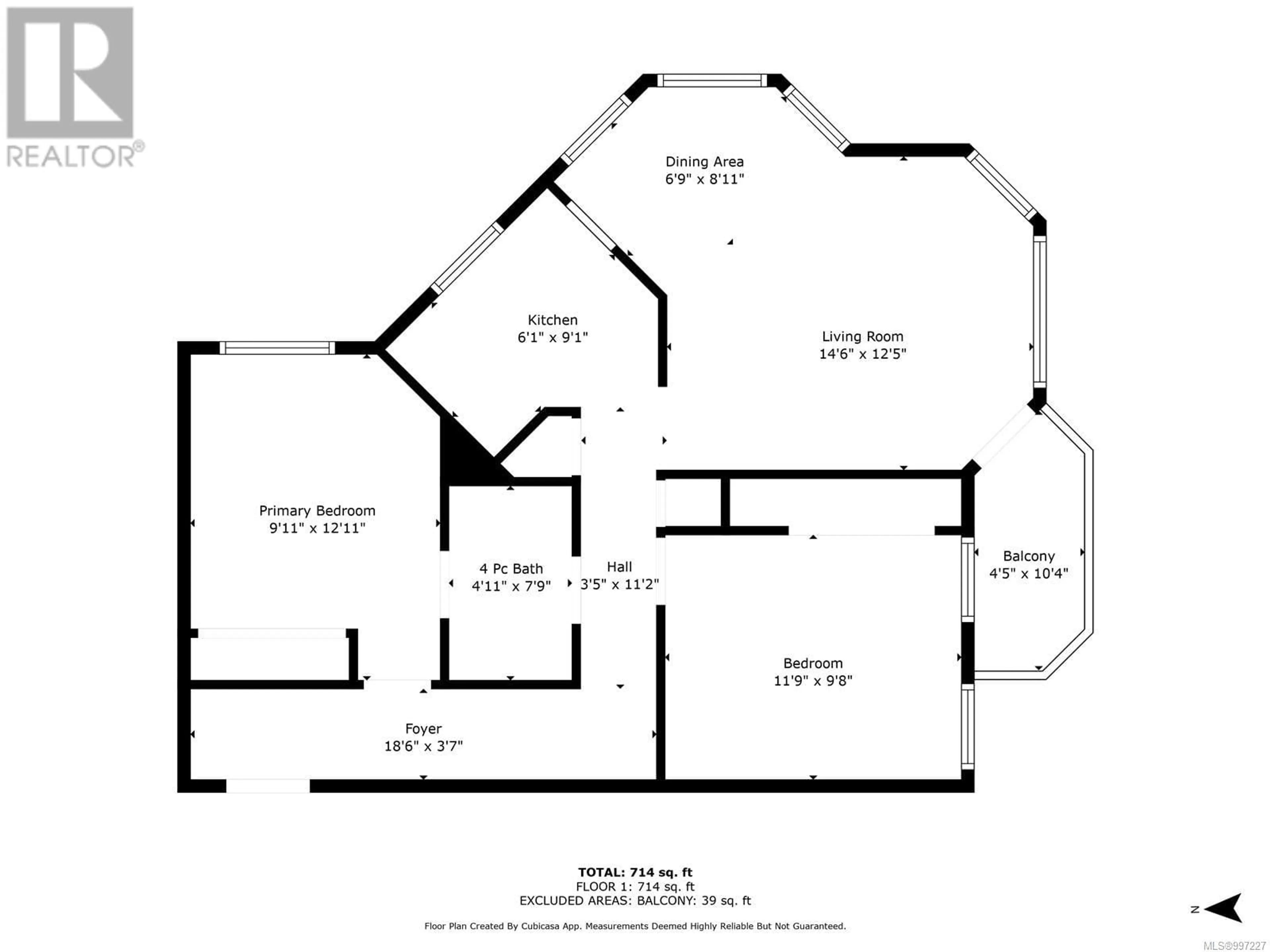 Floor plan for 207 - 2815 DEPARTURE BAY ROAD, Nanaimo British Columbia V9S5P4