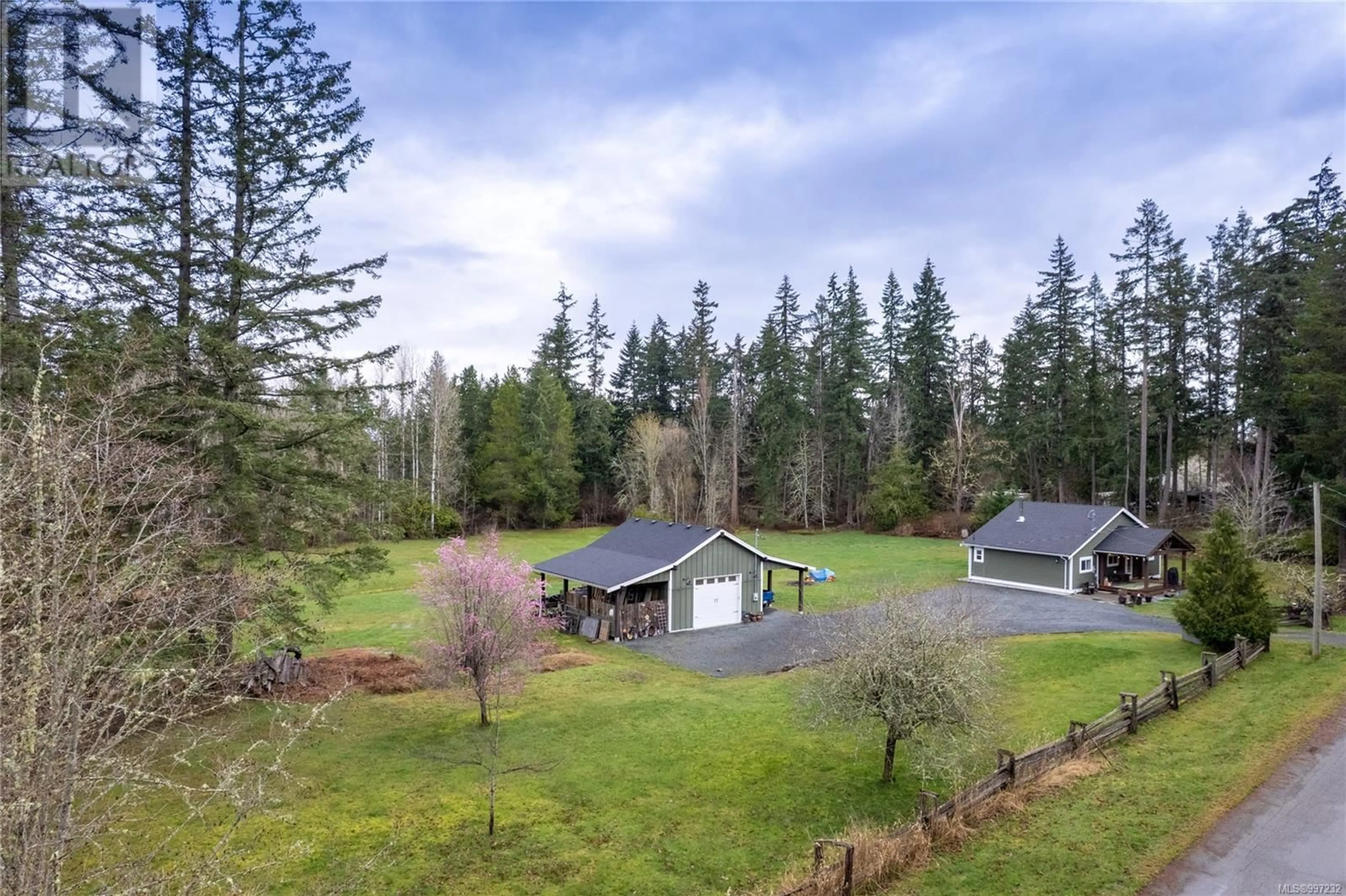 A pic from outside/outdoor area/front of a property/back of a property/a pic from drone, forest/trees view for 265 ALLSBROOK ROAD, Parksville British Columbia V9P2A8