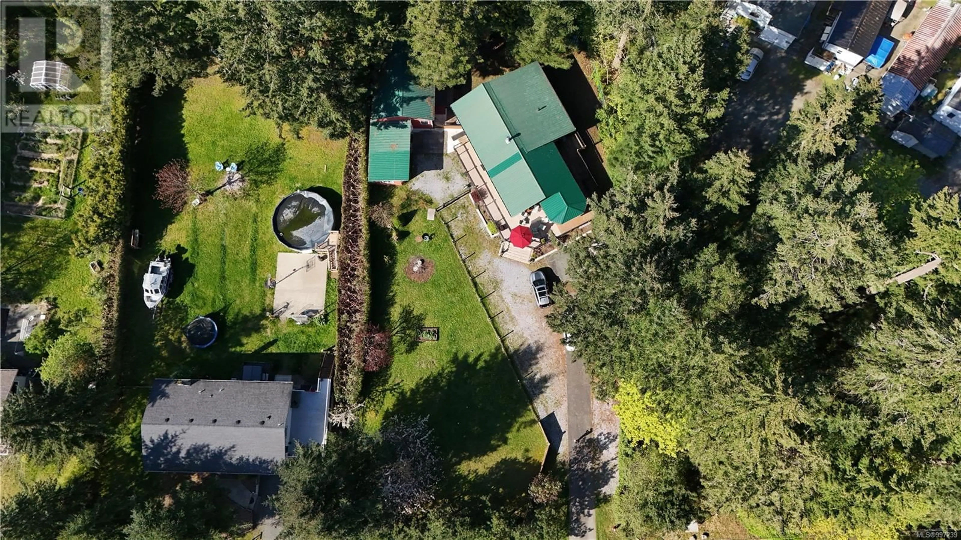 A pic from outside/outdoor area/front of a property/back of a property/a pic from drone, unknown for 2220 SALMON POINT ROAD, Campbell River British Columbia V9H1E6