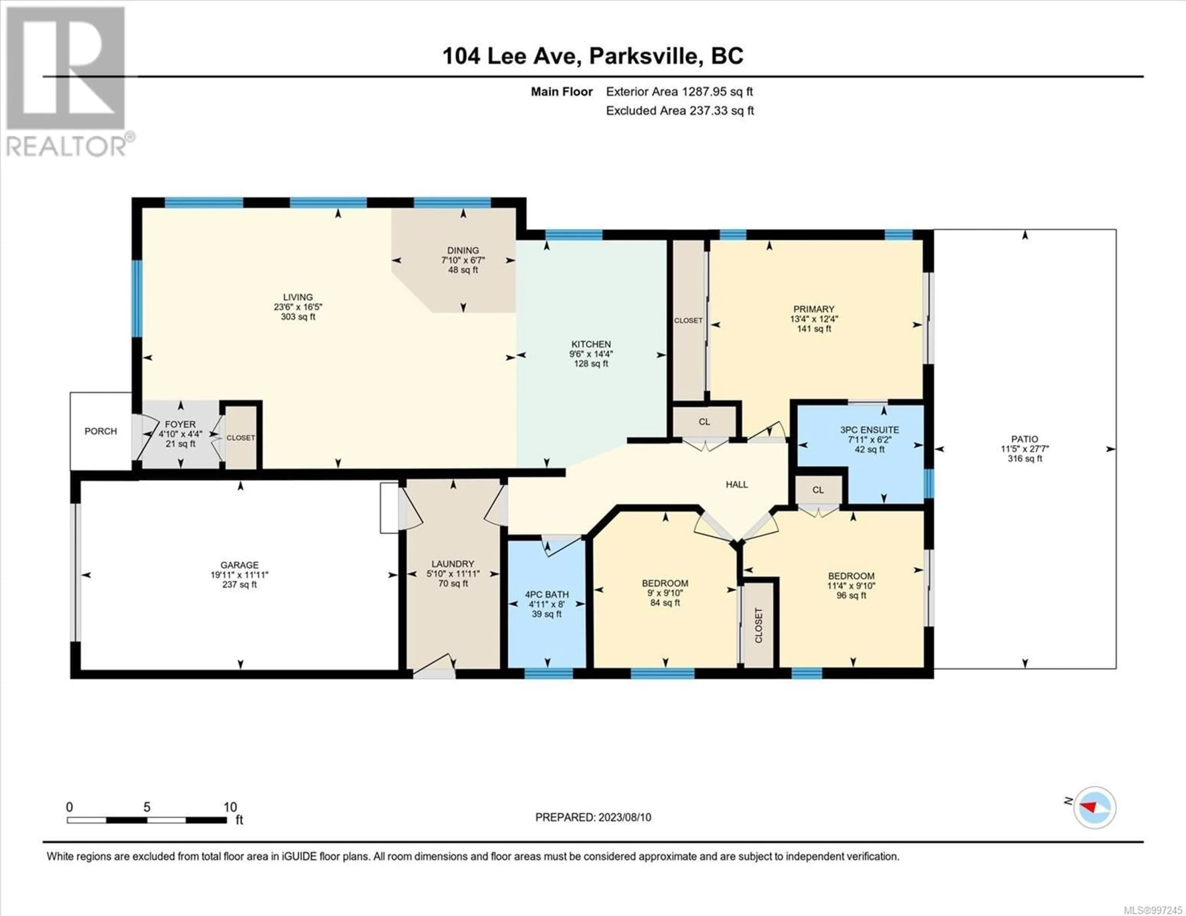 Floor plan for 104 LEE AVENUE, Parksville British Columbia V9P1L9