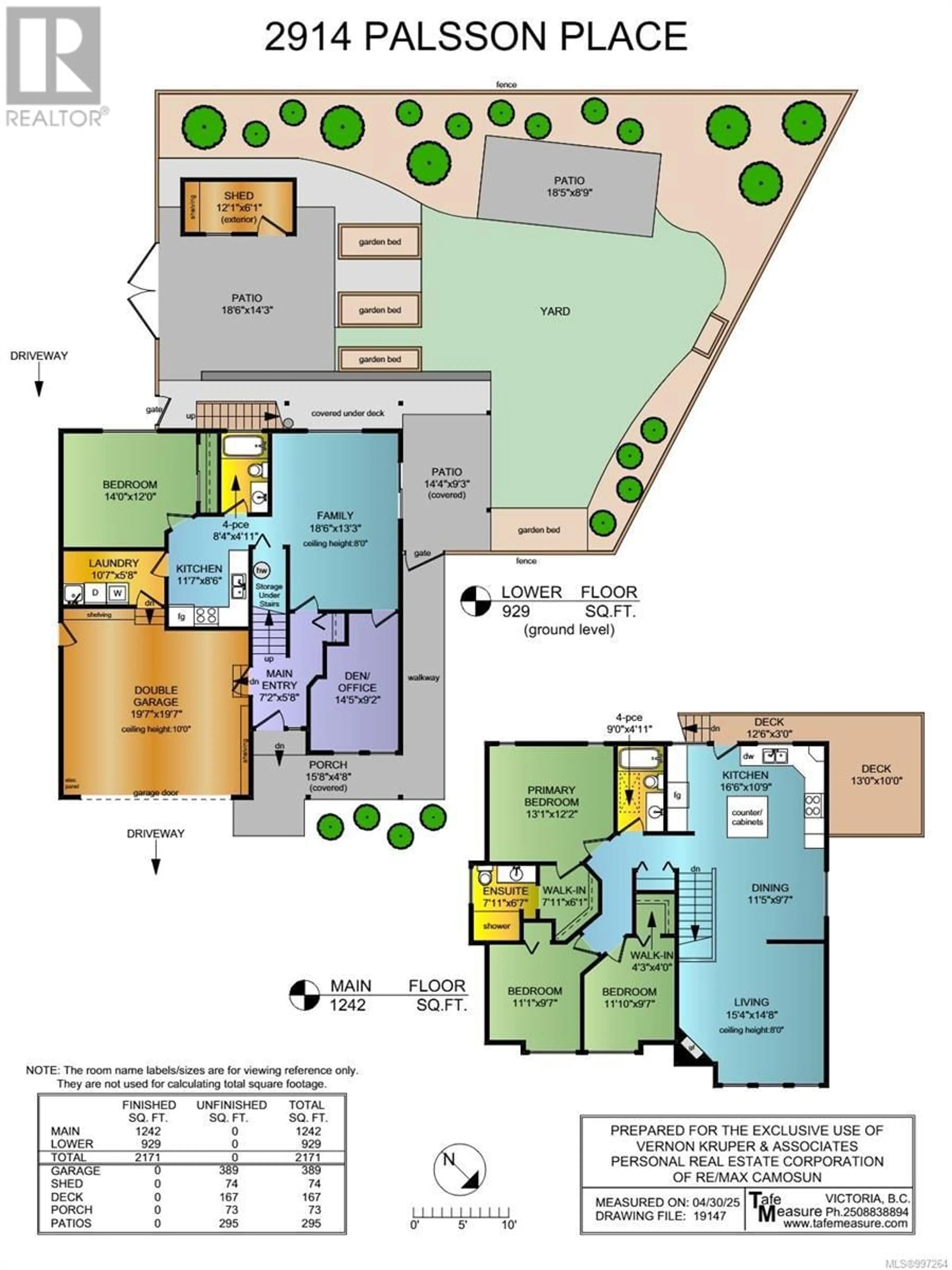 Floor plan for 2914 PALSSON PLACE, Langford British Columbia V9B5X8