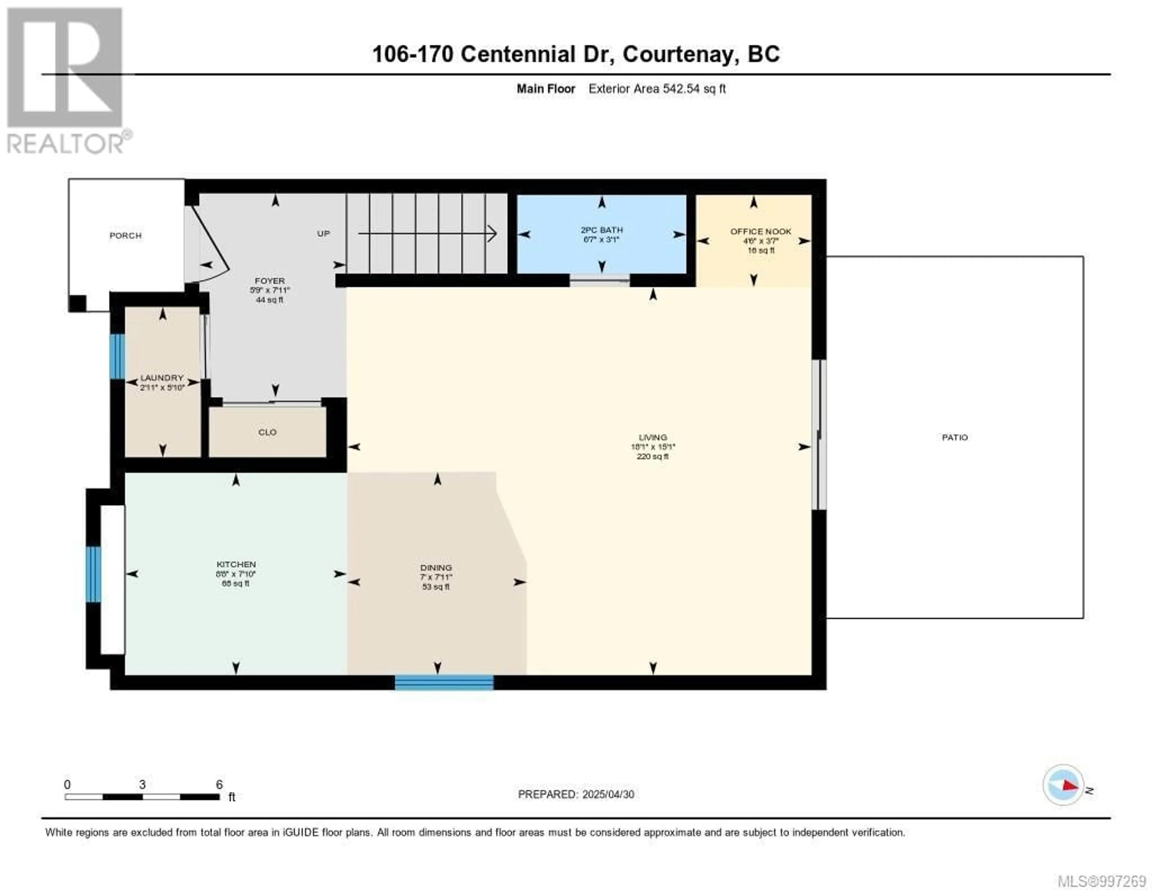 Floor plan for 106 - 170 CENTENNIAL DRIVE, Courtenay British Columbia V9N9V7