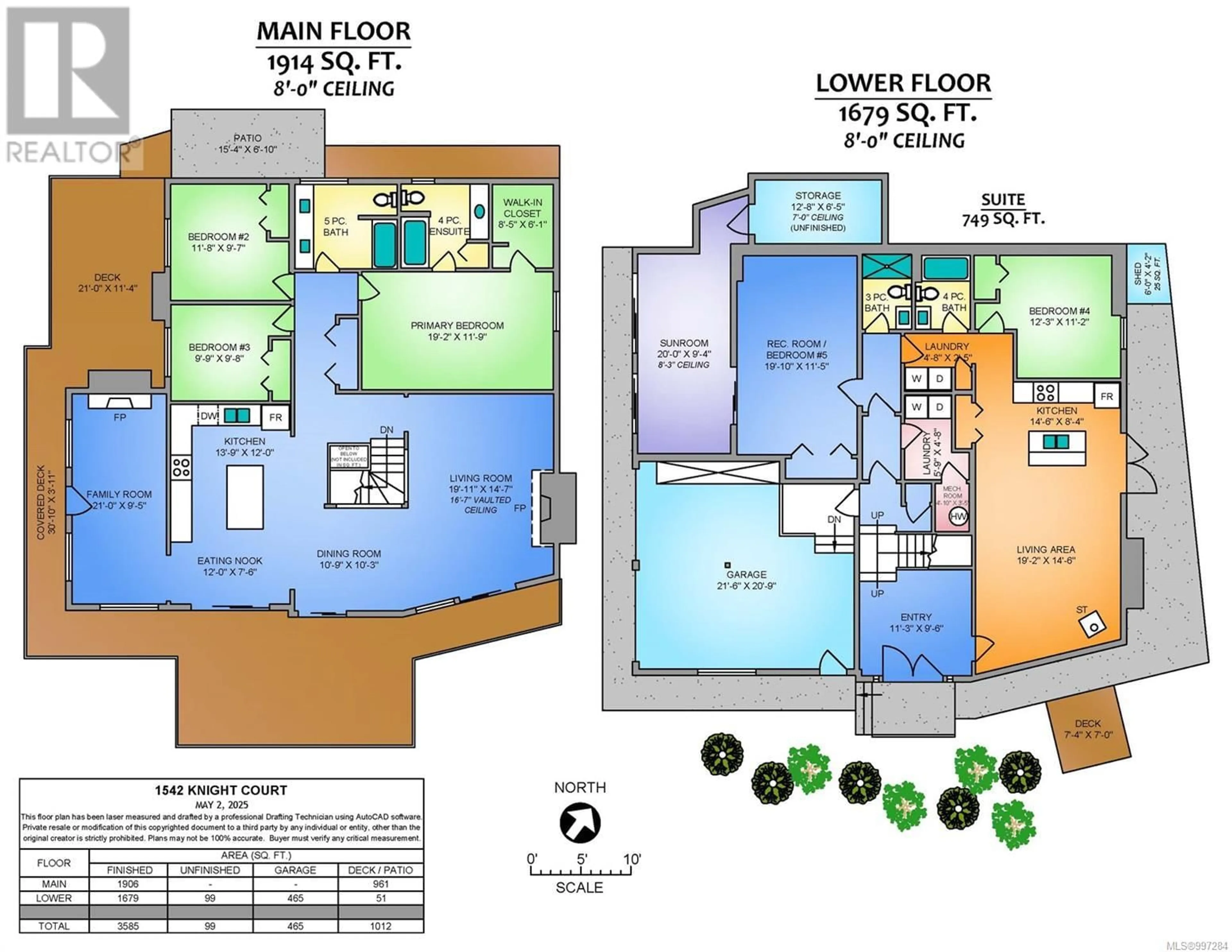 Floor plan for 1542 KNIGHT COURT ROAD, Nanaimo British Columbia V9T4N4