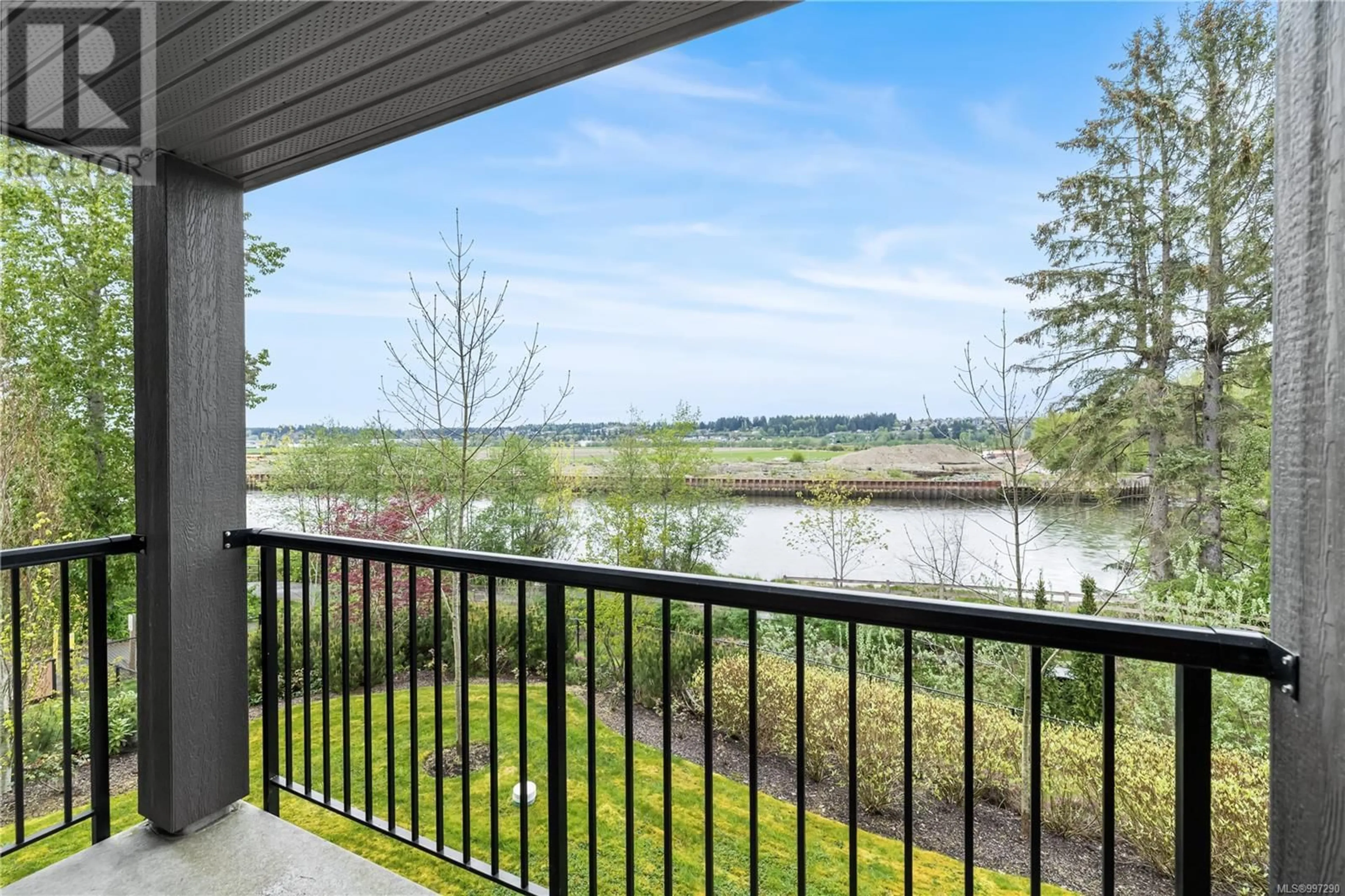 Patio, water/lake/river/ocean view for 202 - 1944 RIVERSIDE LANE, Courtenay British Columbia V9N0E5