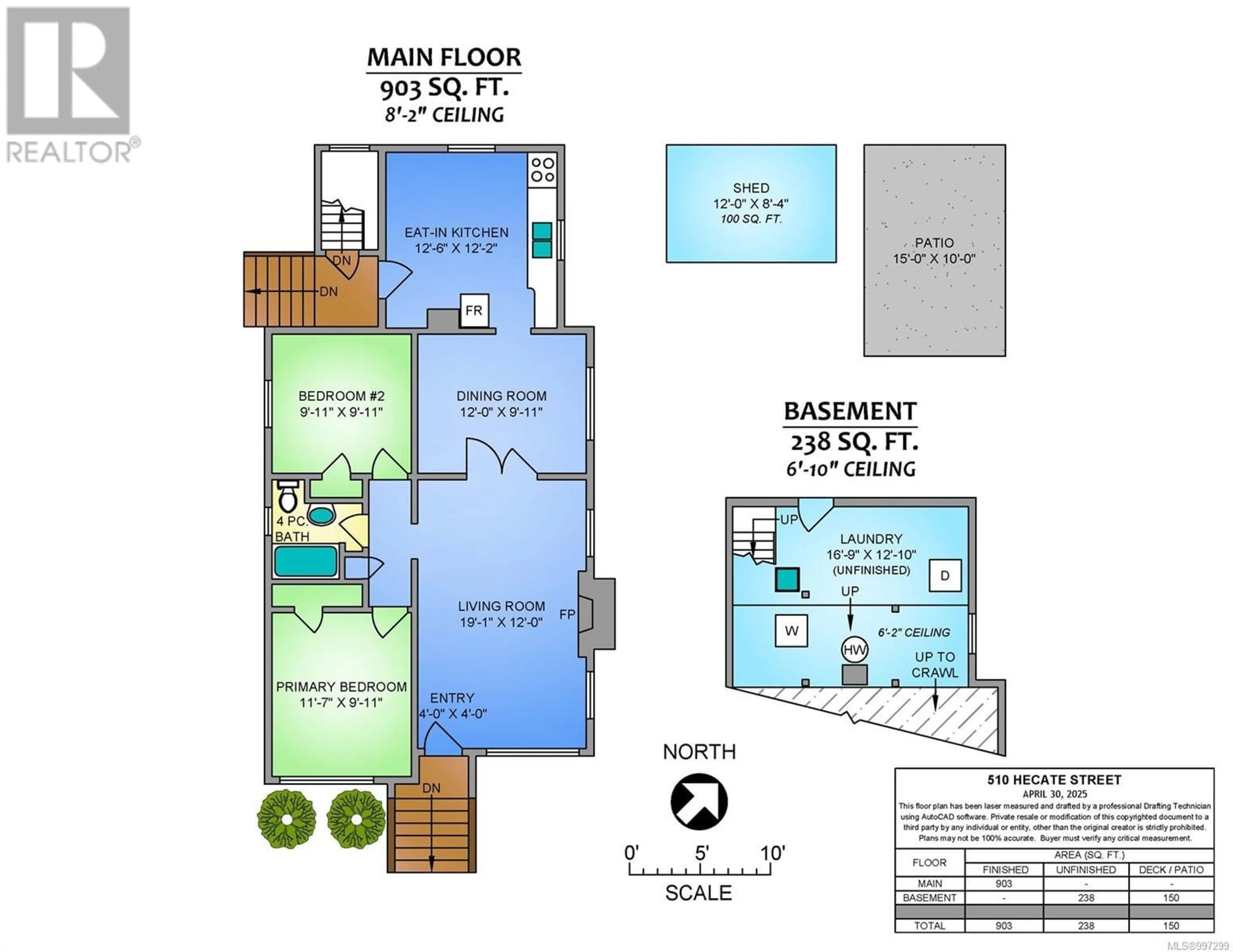 Floor plan for 510 HECATE STREET, Nanaimo British Columbia V9R4K2