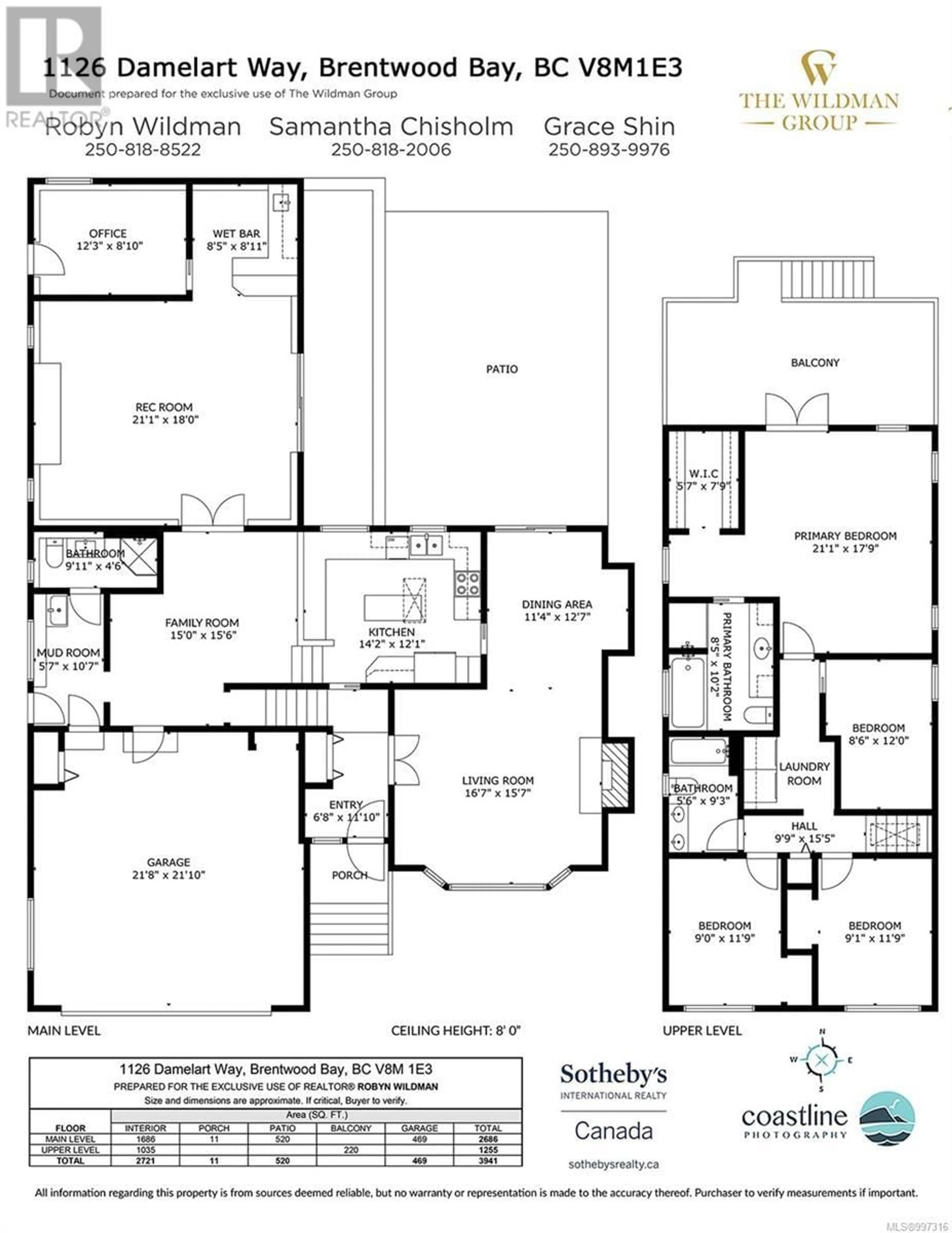 Floor plan for 1126 DAMELART WAY, Central Saanich British Columbia V8M1E3