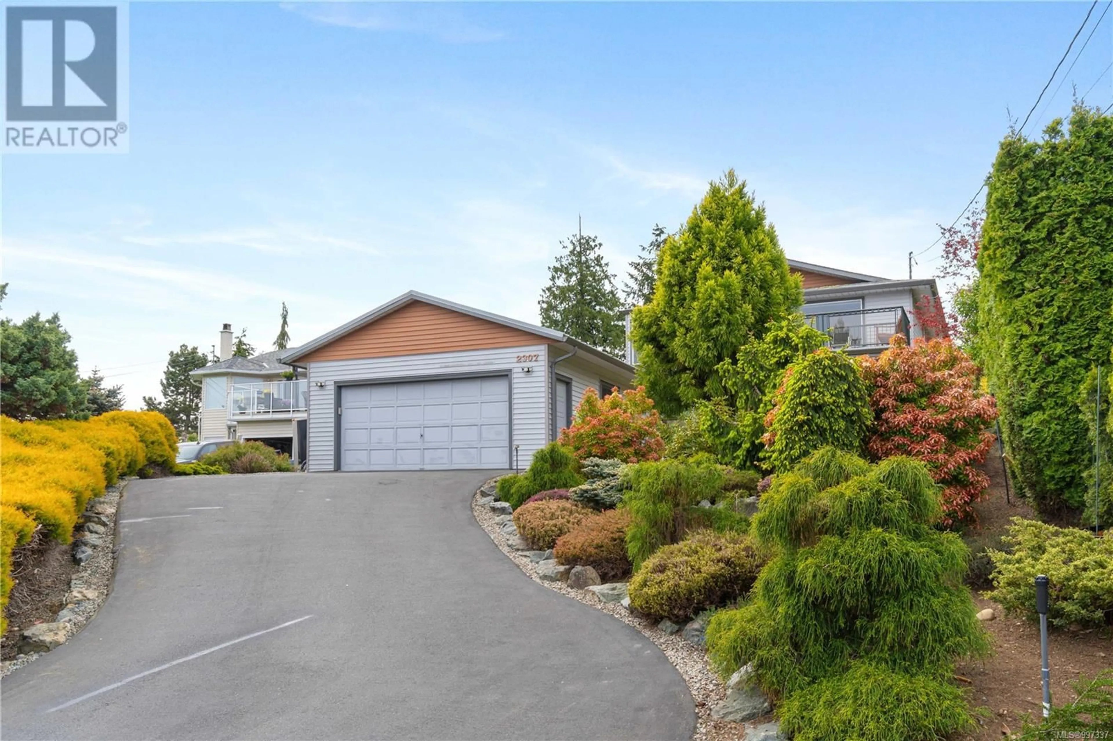 Home with vinyl exterior material, street for 2307 PANORAMA VIEW DRIVE, Nanaimo British Columbia V9R6T1