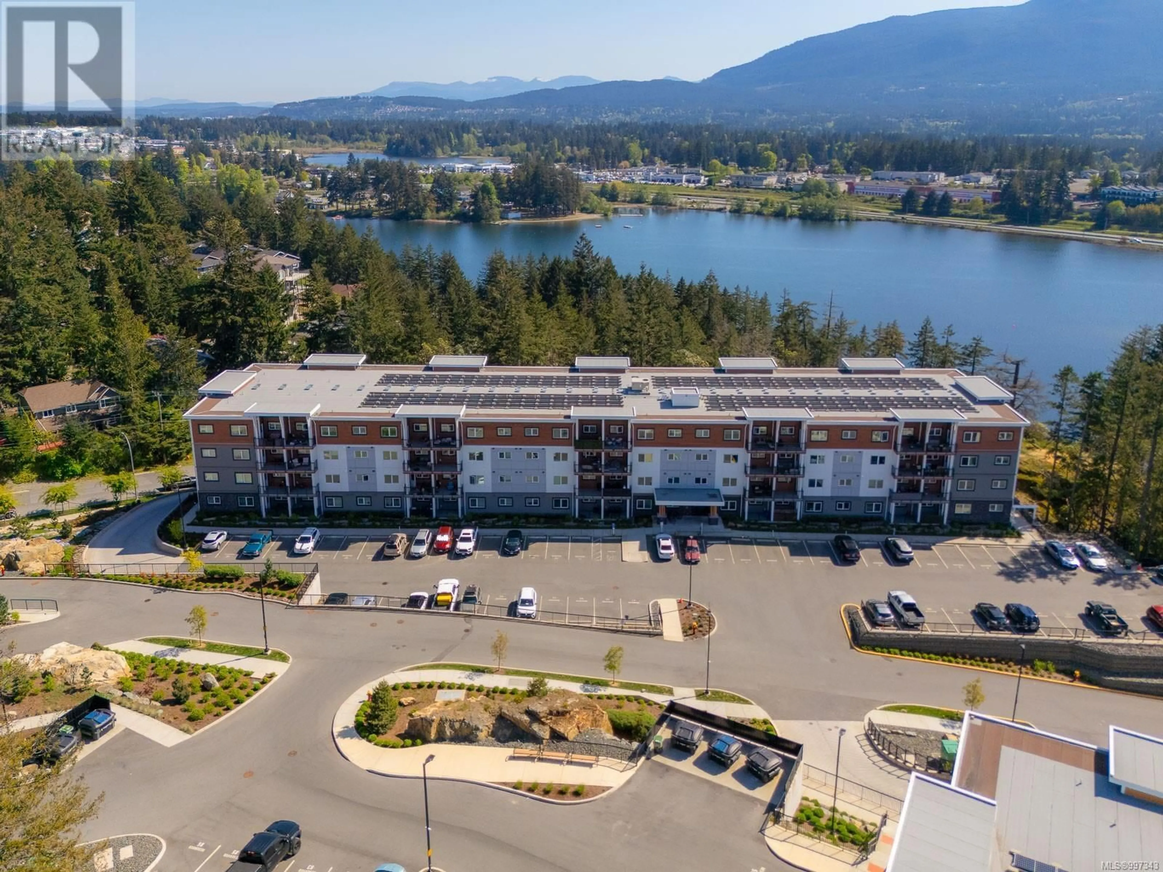 A pic from outside/outdoor area/front of a property/back of a property/a pic from drone, water/lake/river/ocean view for 402 - 4830 CEDAR RIDGE PLACE, Nanaimo British Columbia V9T0M8