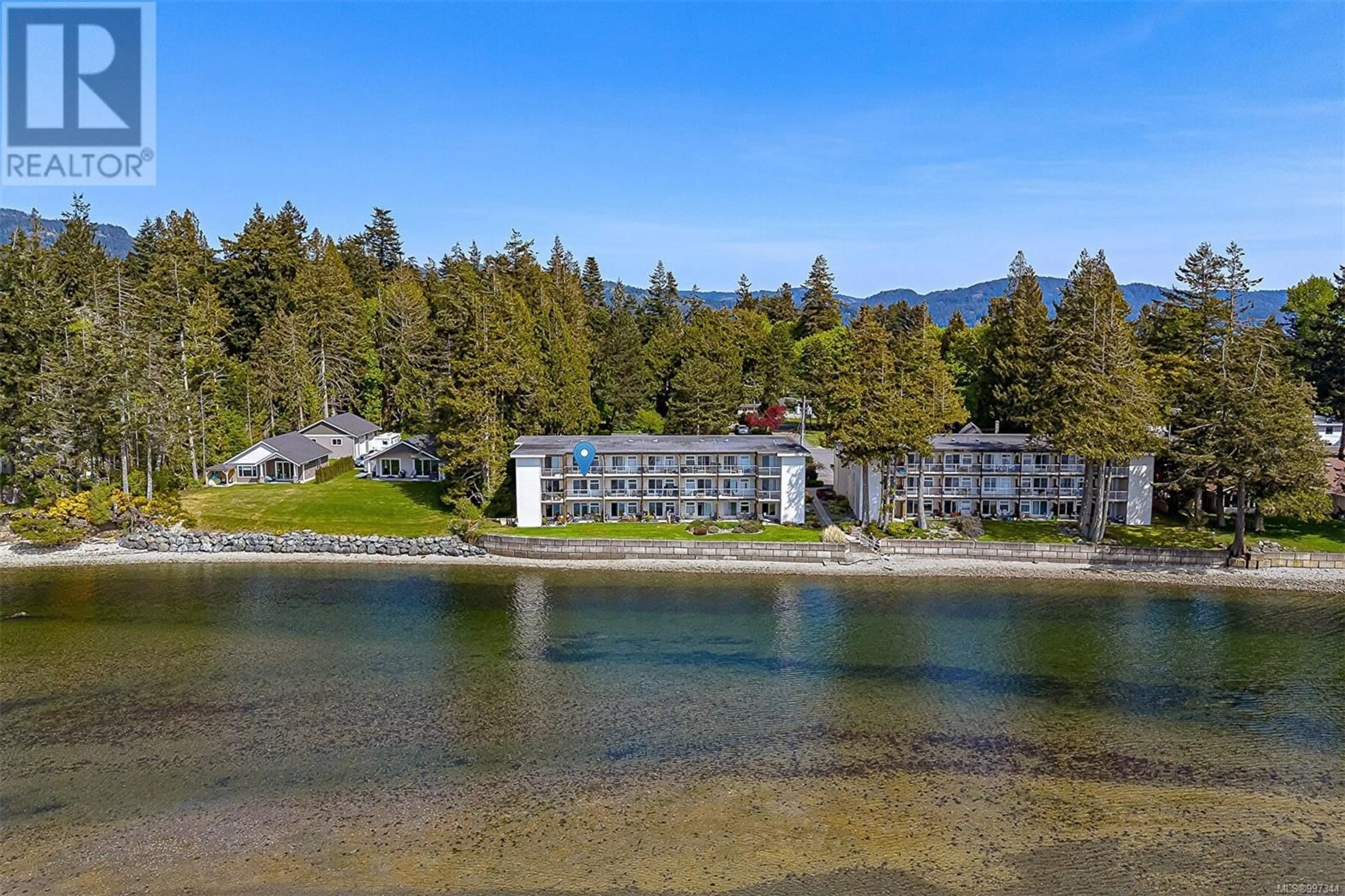 A pic from outside/outdoor area/front of a property/back of a property/a pic from drone, water/lake/river/ocean view for 9 - 1986 GLENIDLE ROAD, Sooke British Columbia V9Z0B1