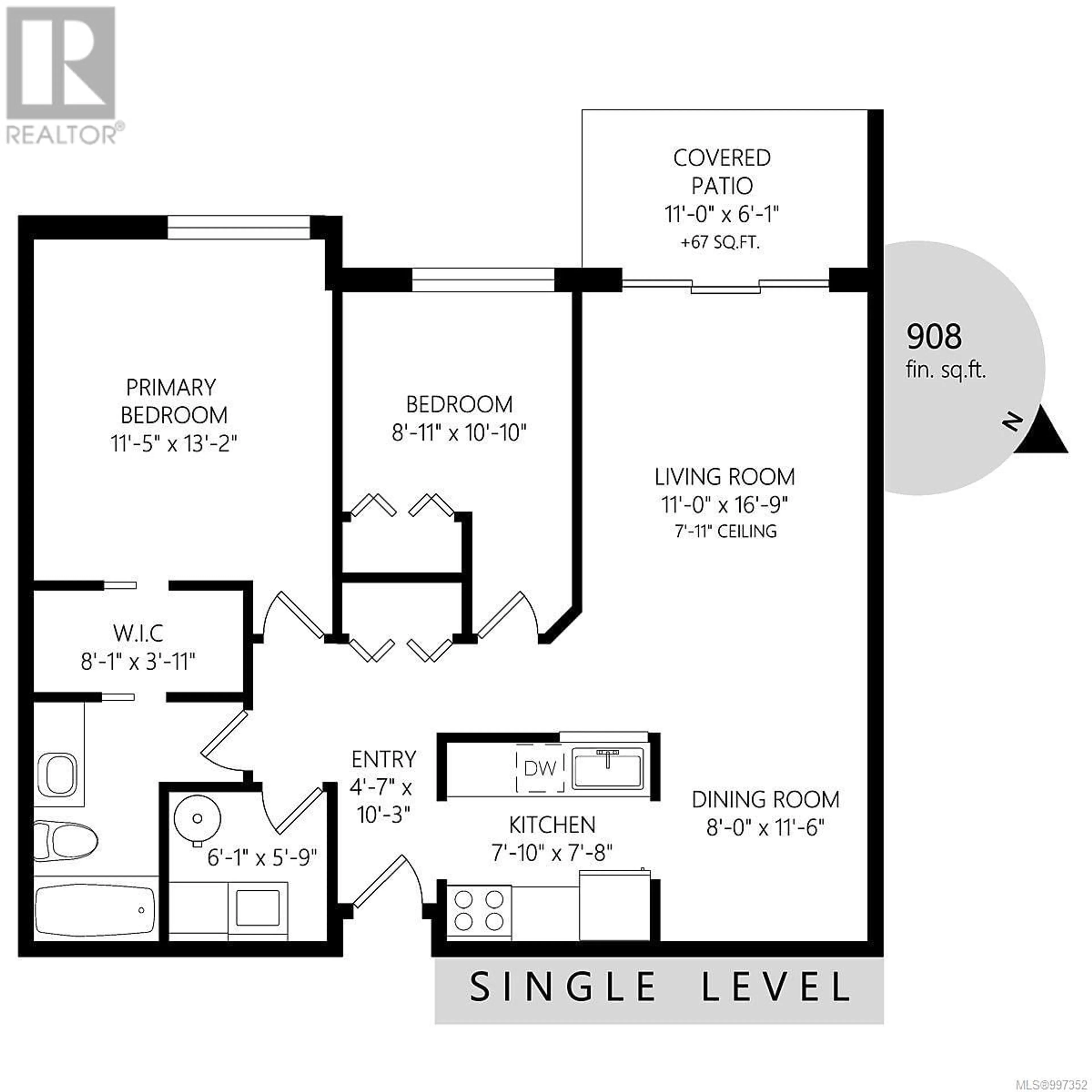 Floor plan for 104 - 4701 UPLANDS DRIVE, Nanaimo British Columbia V9T5Y2