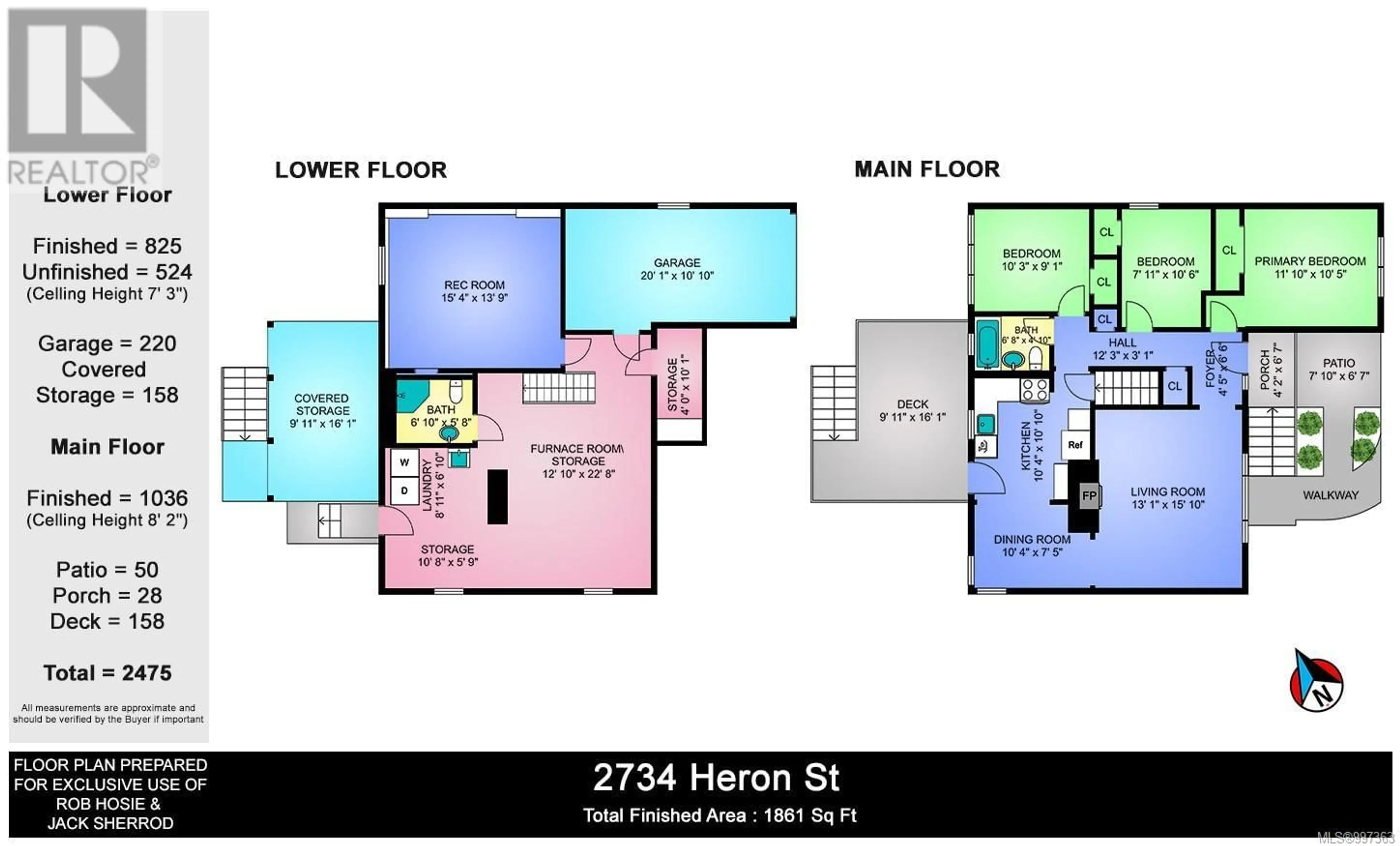 Floor plan for 2734 HERON STREET, Oak Bay British Columbia V8R6A2
