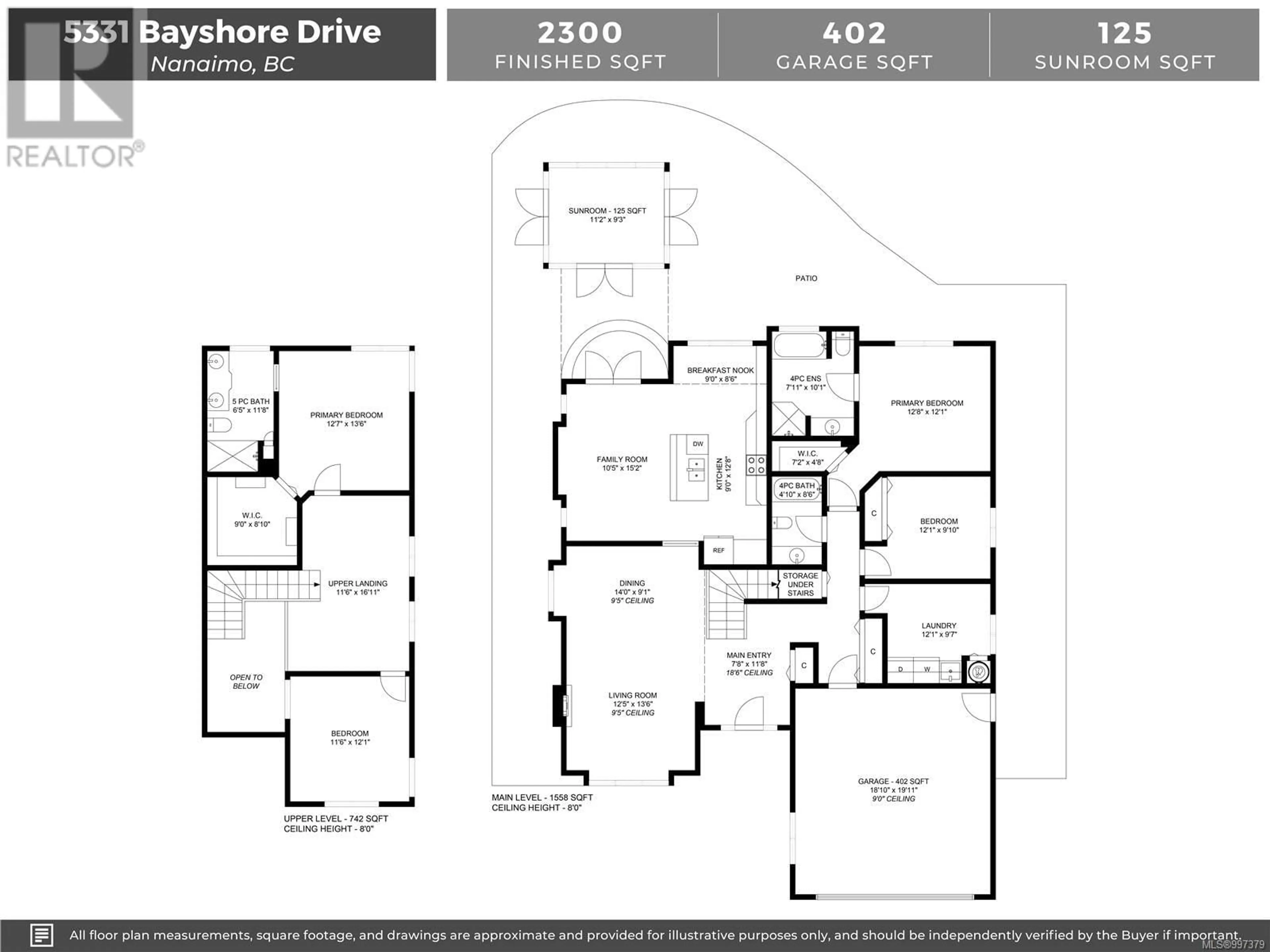 Floor plan for 5331 BAYSHORE DRIVE, Nanaimo British Columbia V9V1R4