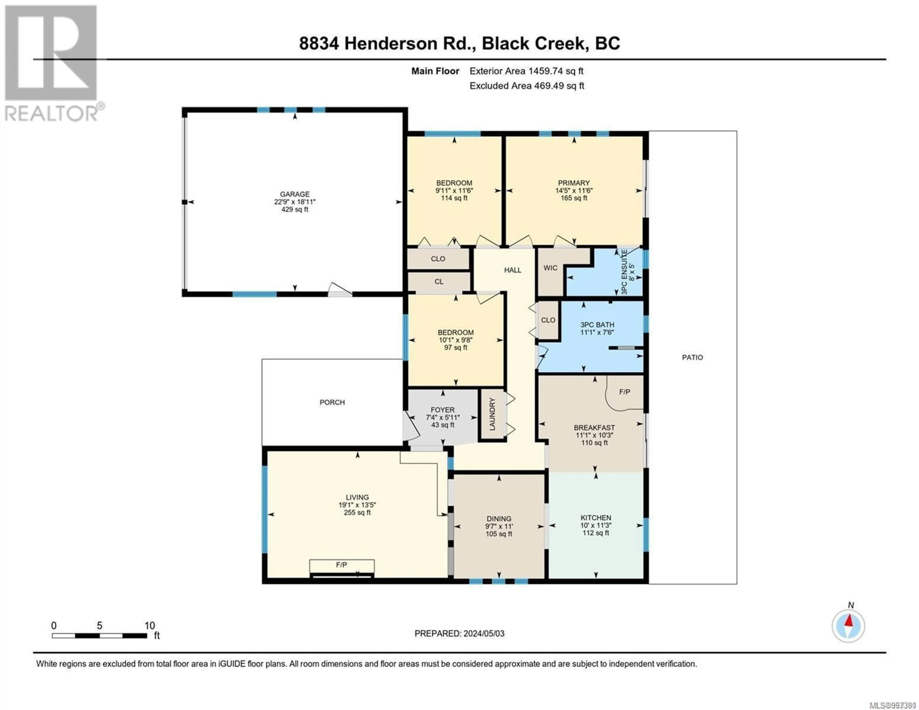Floor plan for 8834 HENDERSON AVENUE, Black Creek British Columbia V9J1A6