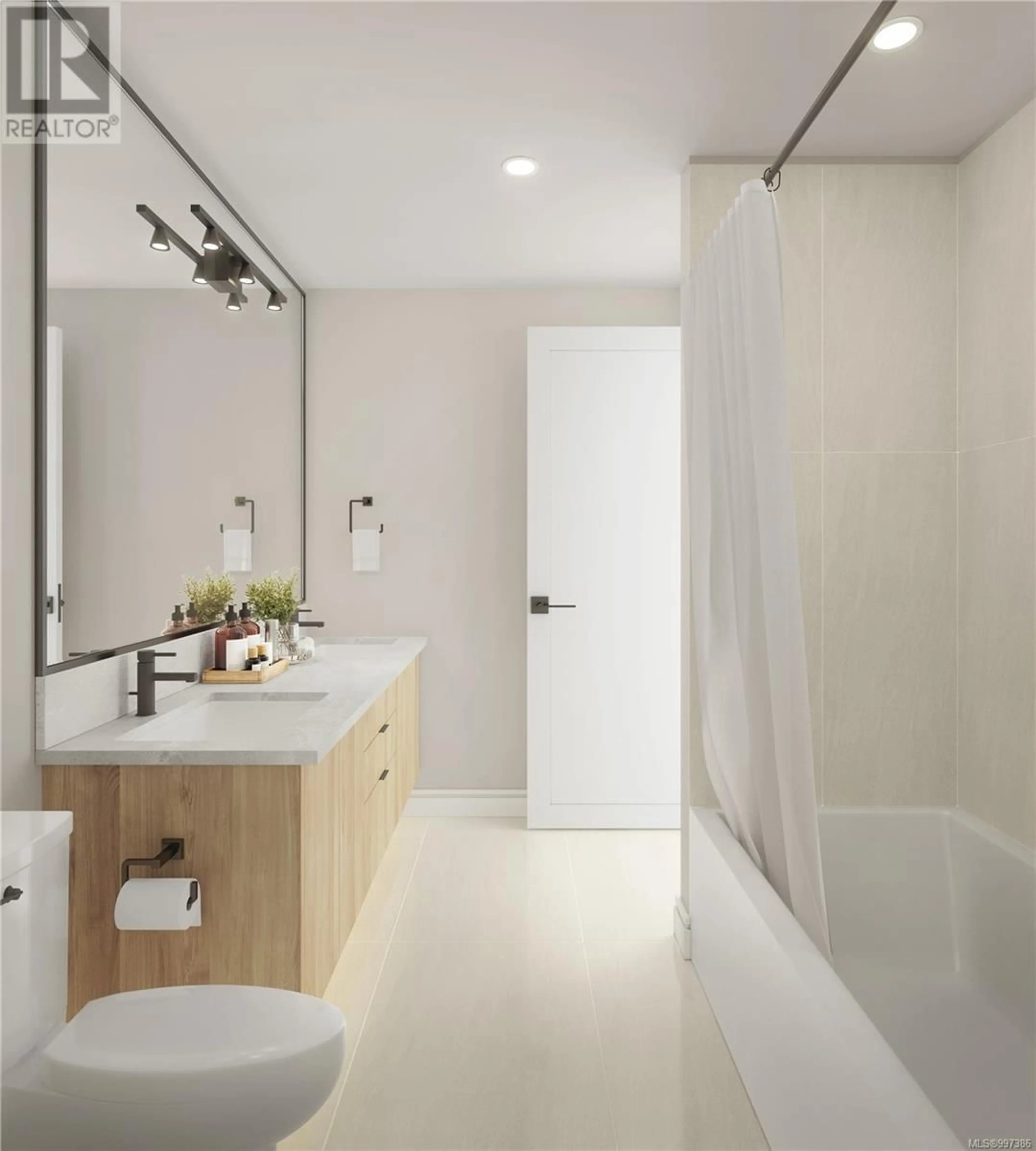 Contemporary bathroom, ceramic/tile floor for 107 - 1810 SELENITE PLACE, Langford British Columbia V9B7E2