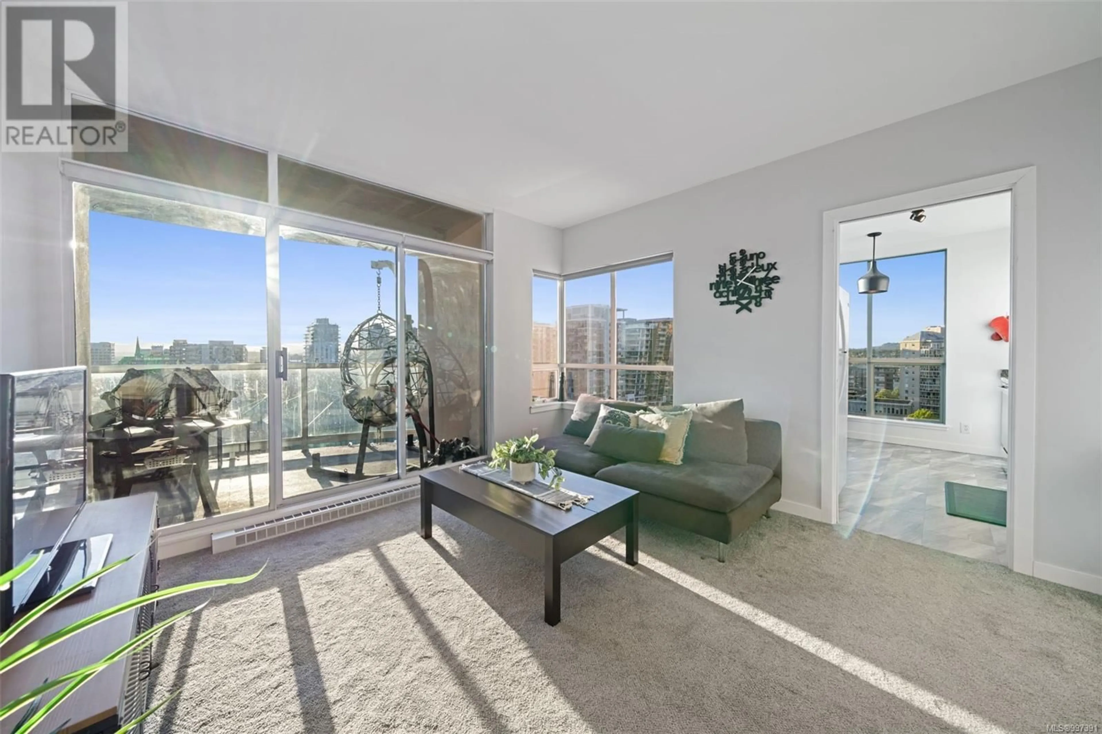 Living room with furniture, unknown for 1403 - 1020 VIEW STREET, Victoria British Columbia V8V4Y4