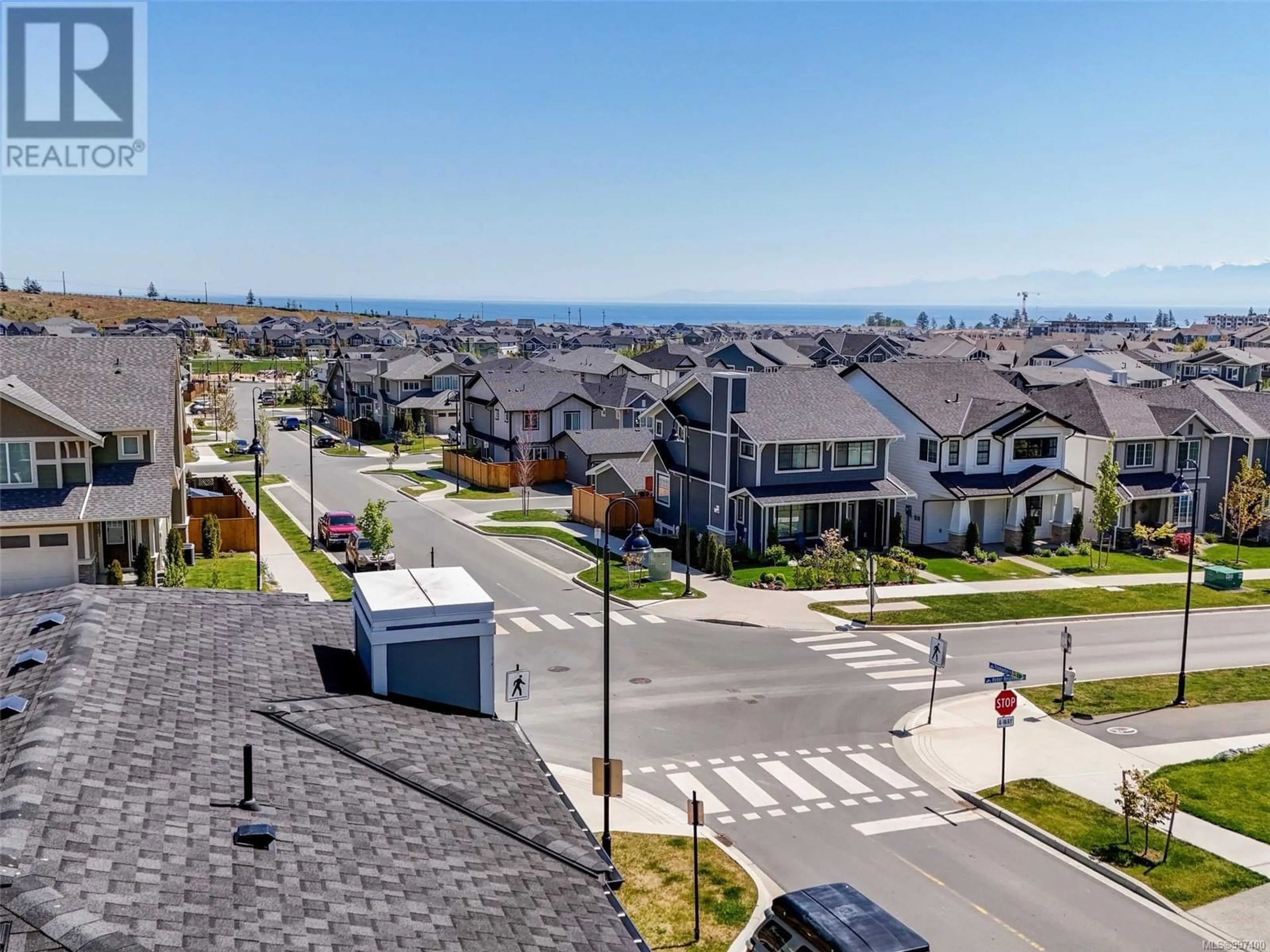A pic from outside/outdoor area/front of a property/back of a property/a pic from drone, street for 3388 RYDER HESJEDAL WAY, Colwood British Columbia V9C0R5