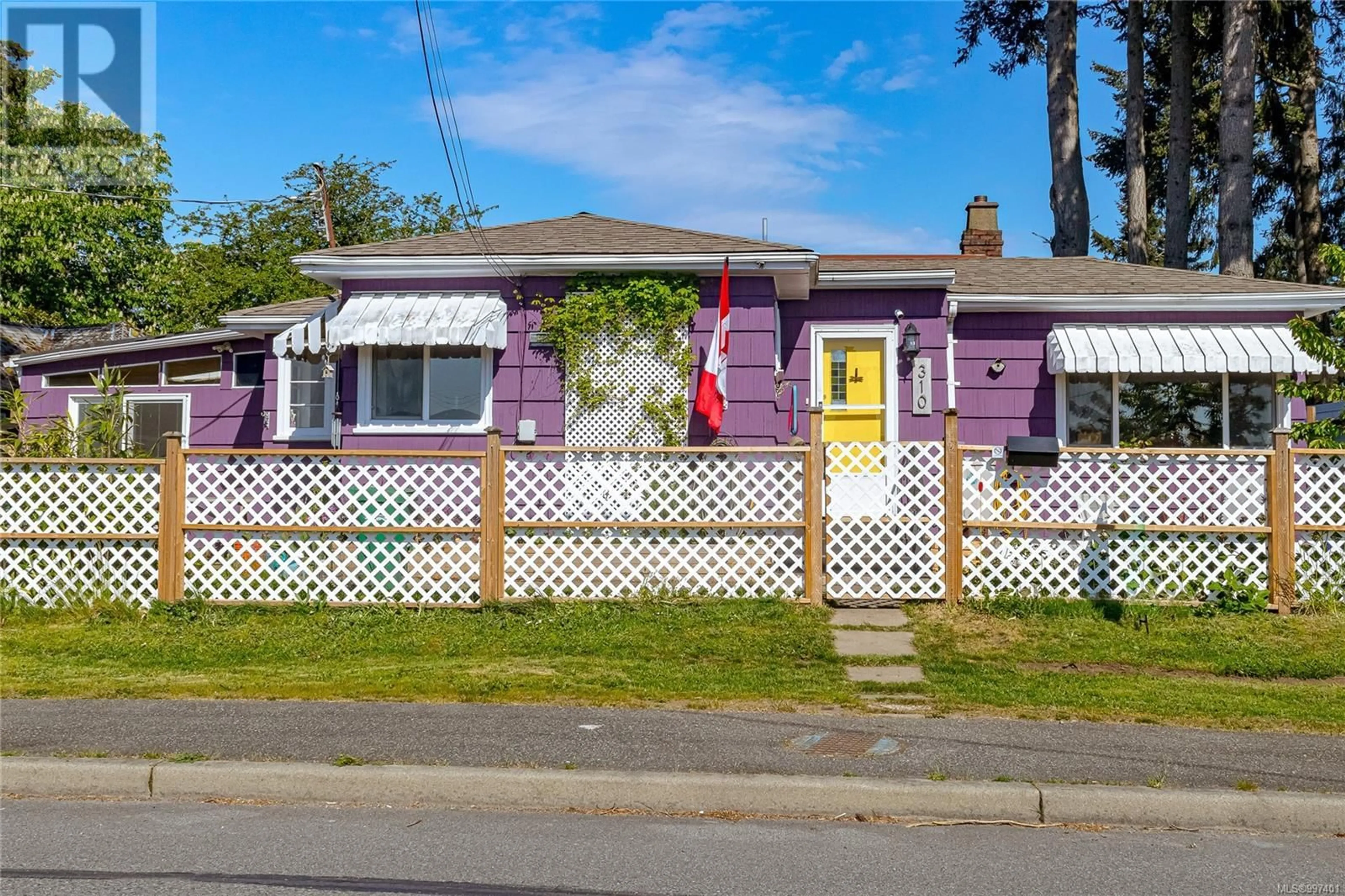 Home with vinyl exterior material, street for 310 HAREWOOD ROAD, Nanaimo British Columbia V9R2Z2