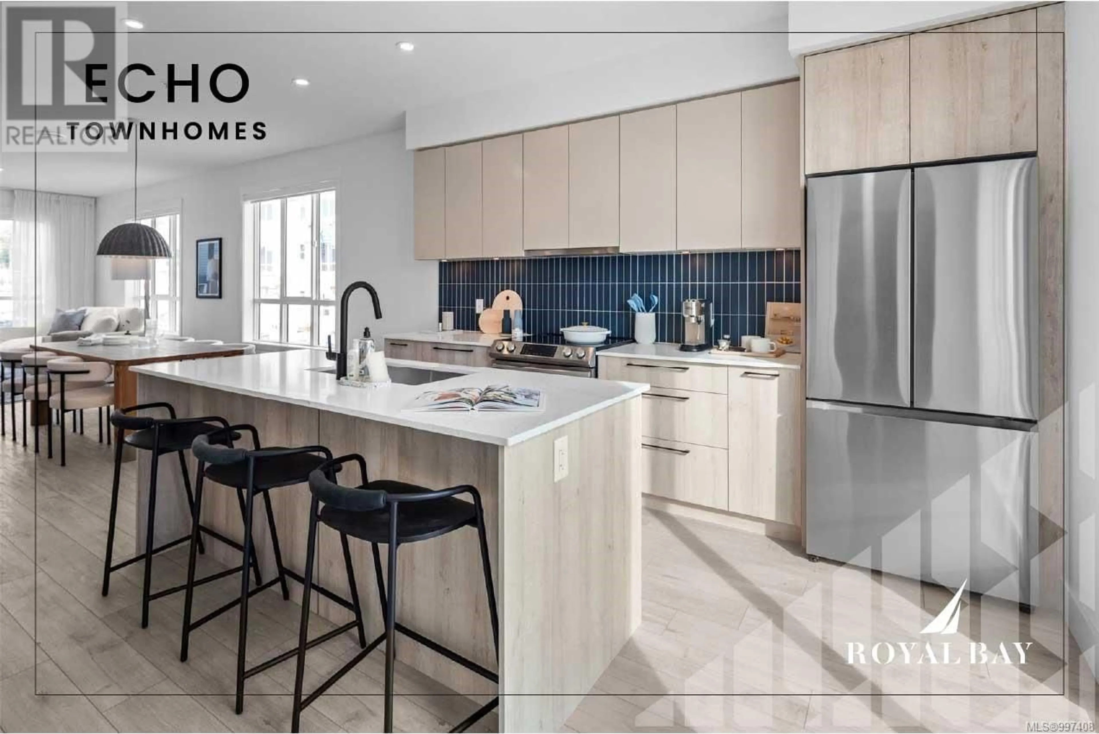 Contemporary kitchen, ceramic/tile floor for 33 - 368 TRADEWINDS AVENUE, Colwood British Columbia V9C0R9