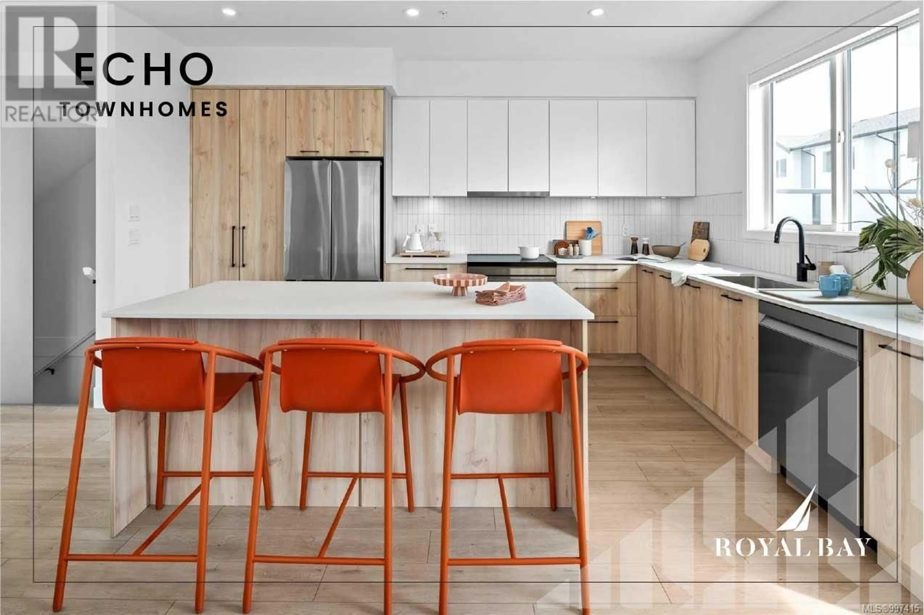 Contemporary kitchen, ceramic/tile floor for 24 - 368 TRADEWINDS AVENUE, Colwood British Columbia V9C0R9