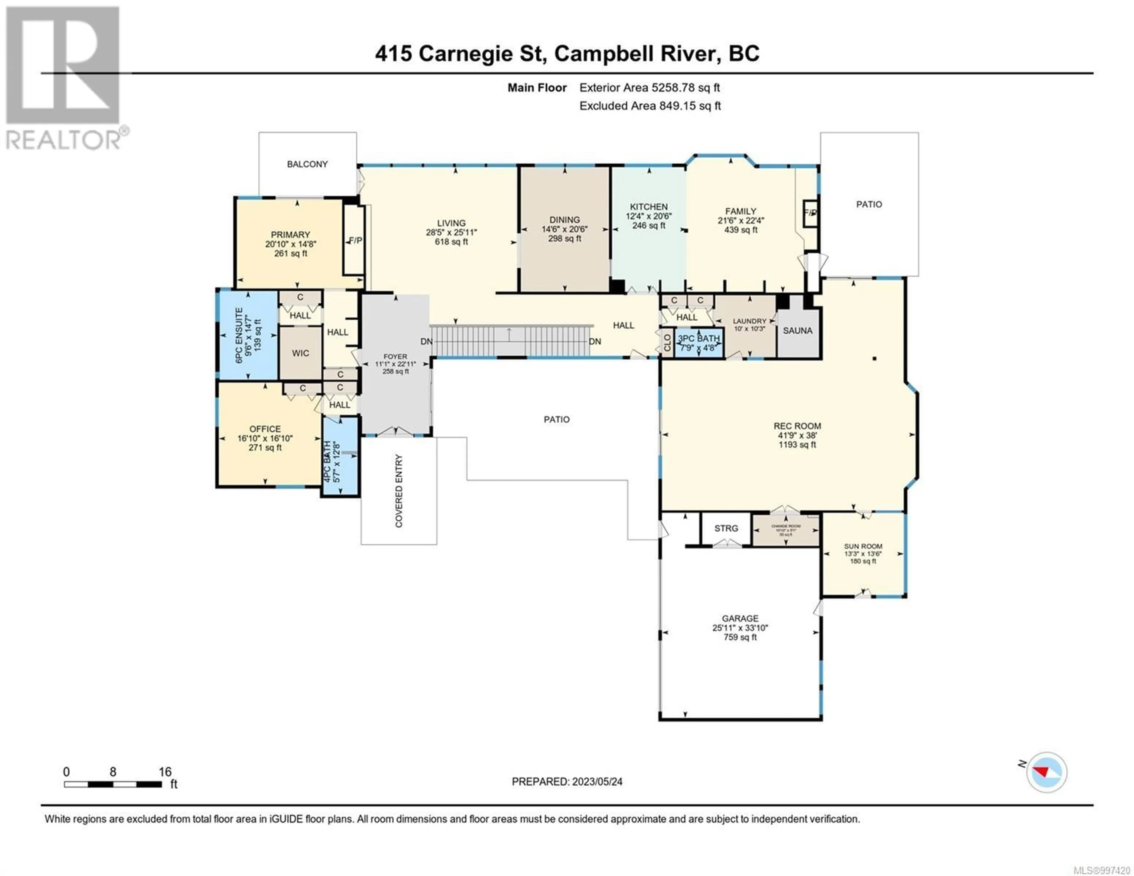 Floor plan for 415 CARNEGIE STREET, Campbell River British Columbia V9W6N5