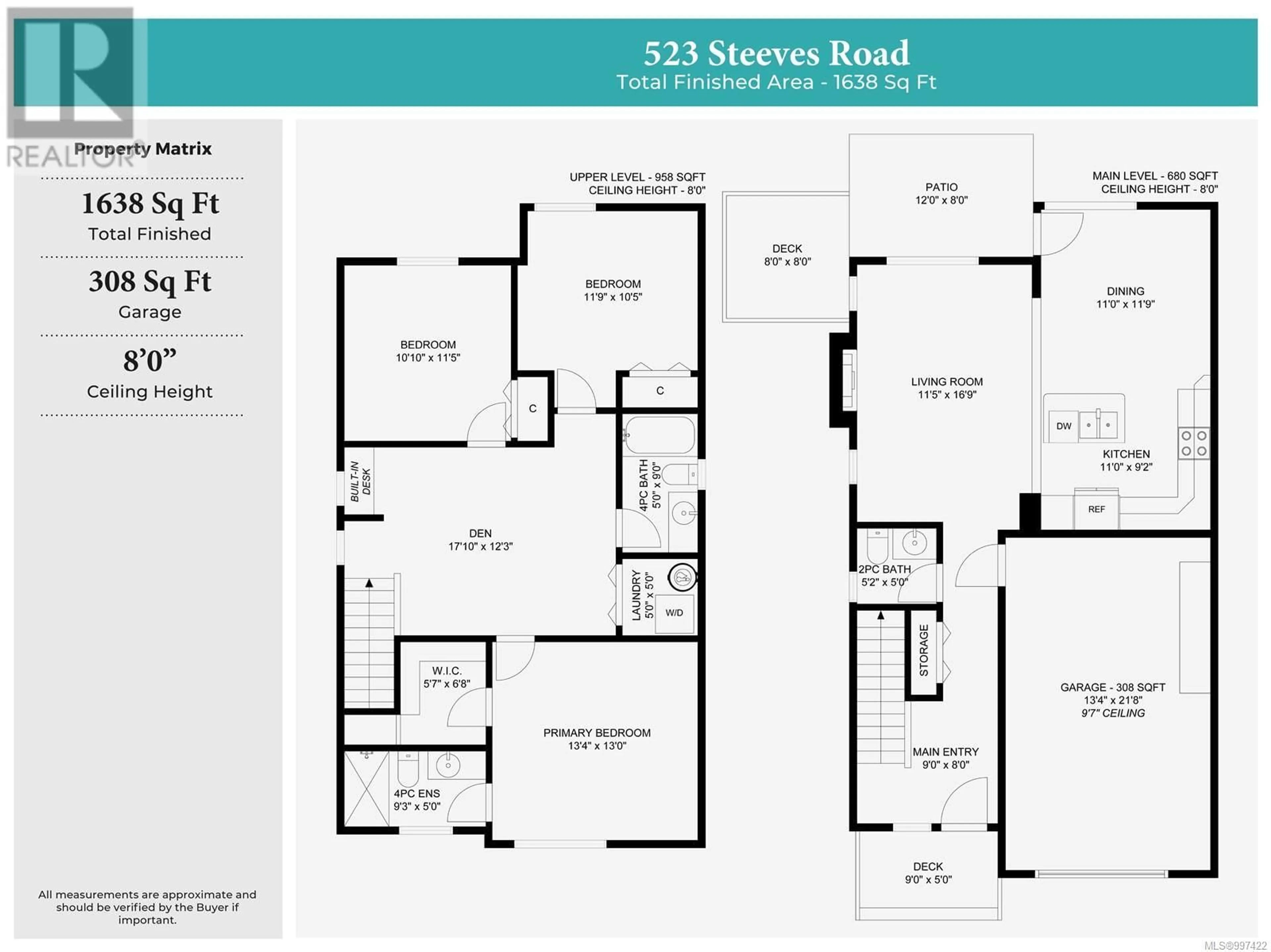 Floor plan for 523 STEEVES ROAD, Nanaimo British Columbia V9R0H8