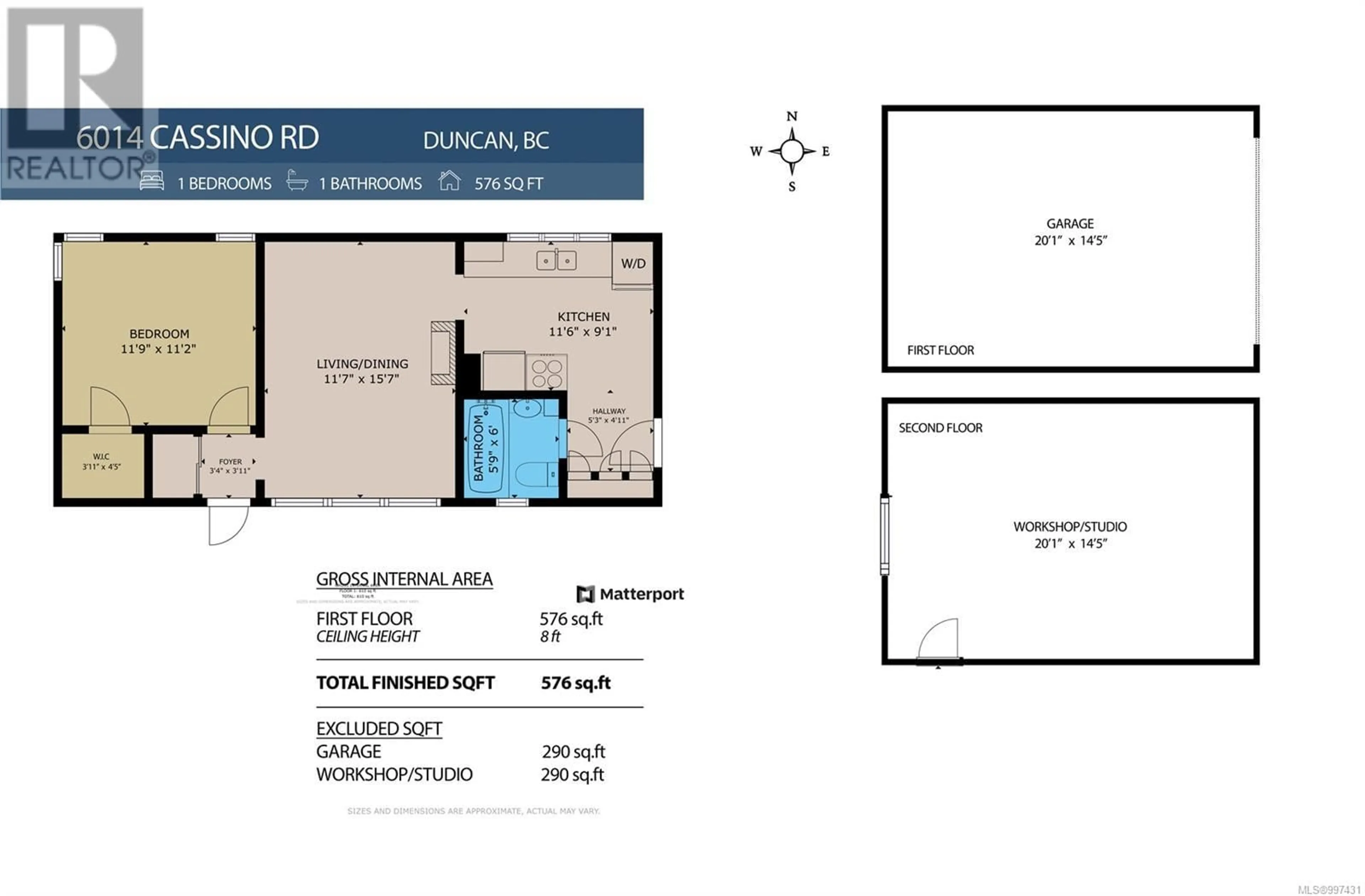 Floor plan for 6014 CASSINO ROAD, Duncan British Columbia V9L4G5