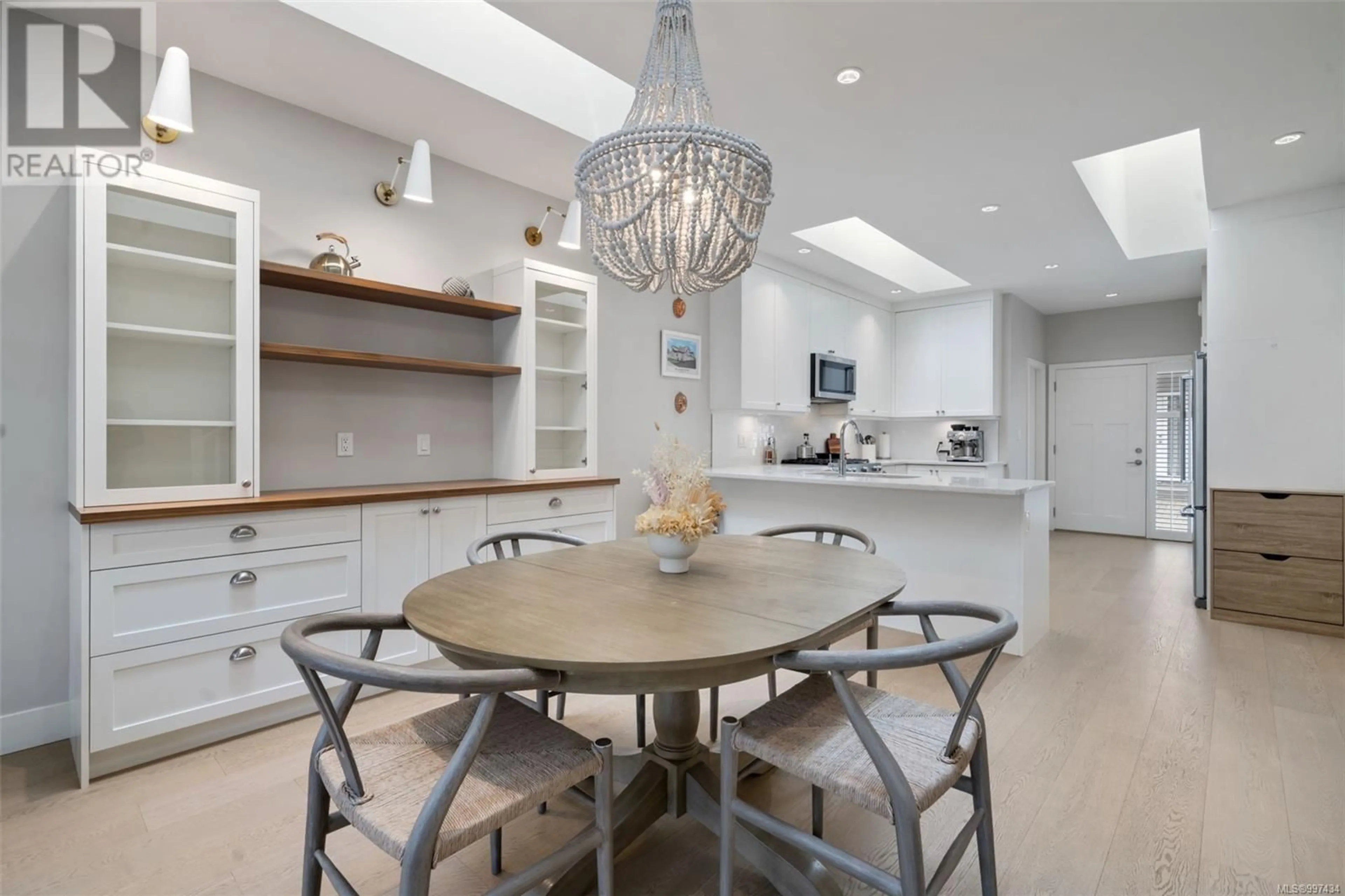 Contemporary kitchen, ceramic/tile floor for 2 - 10490 RESTHAVEN DRIVE, Sidney British Columbia V8L3H7