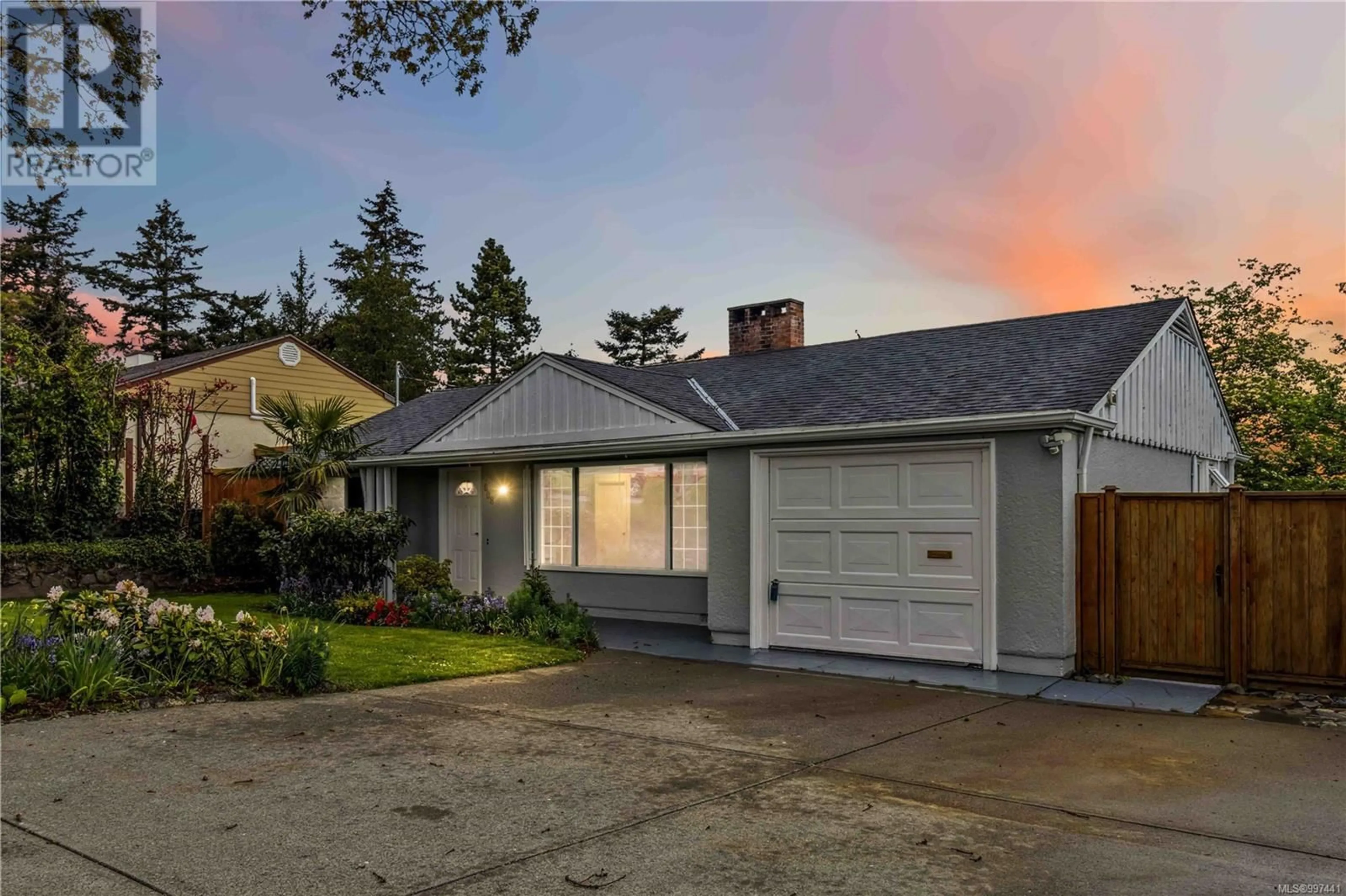 Home with vinyl exterior material, street for 608 LAMBIE DRIVE, Saanich British Columbia V8Z2L8