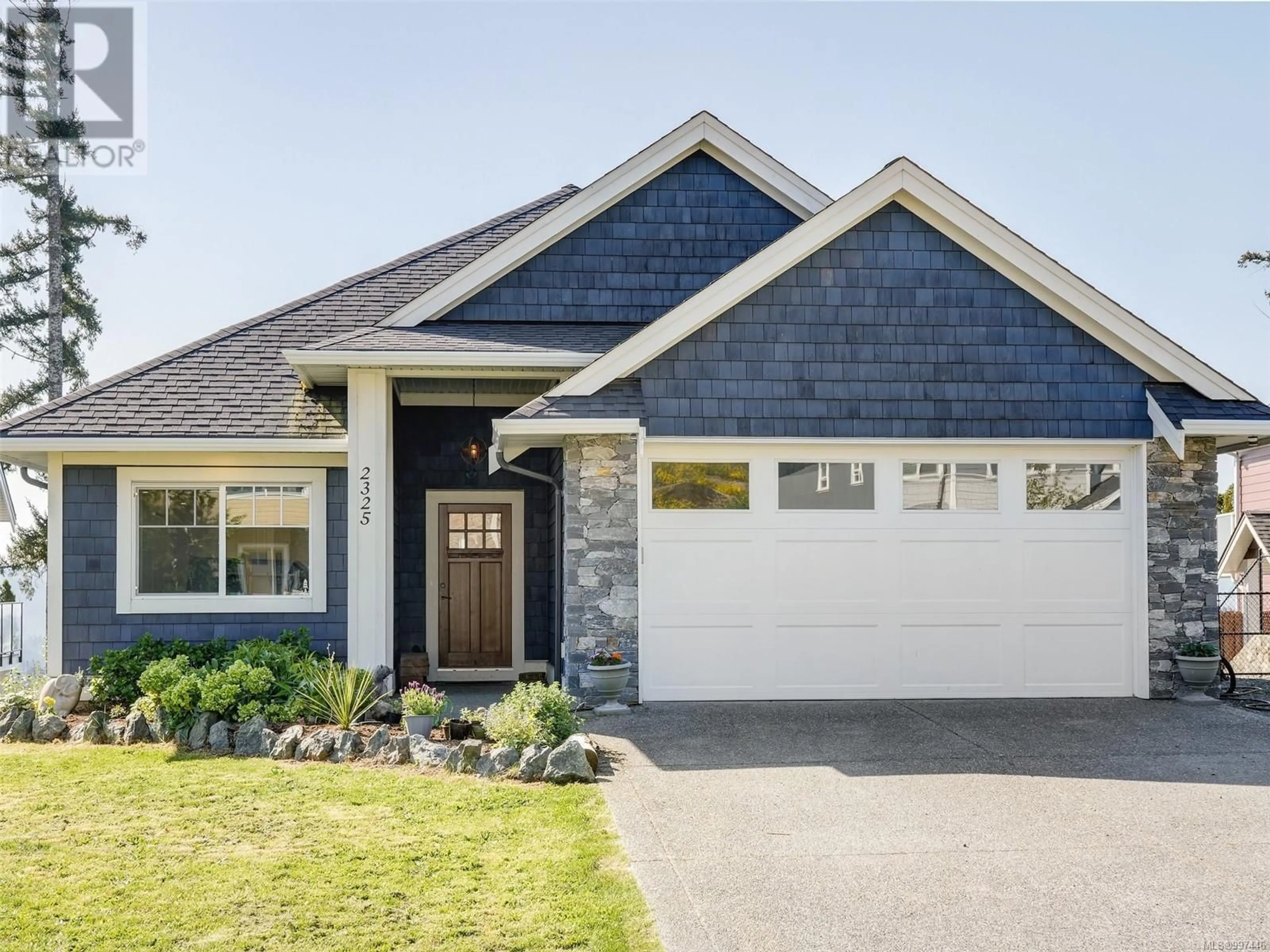 Home with vinyl exterior material, street for 2325 MOUNTAIN HEIGHTS DRIVE, Sooke British Columbia V9Z1M4