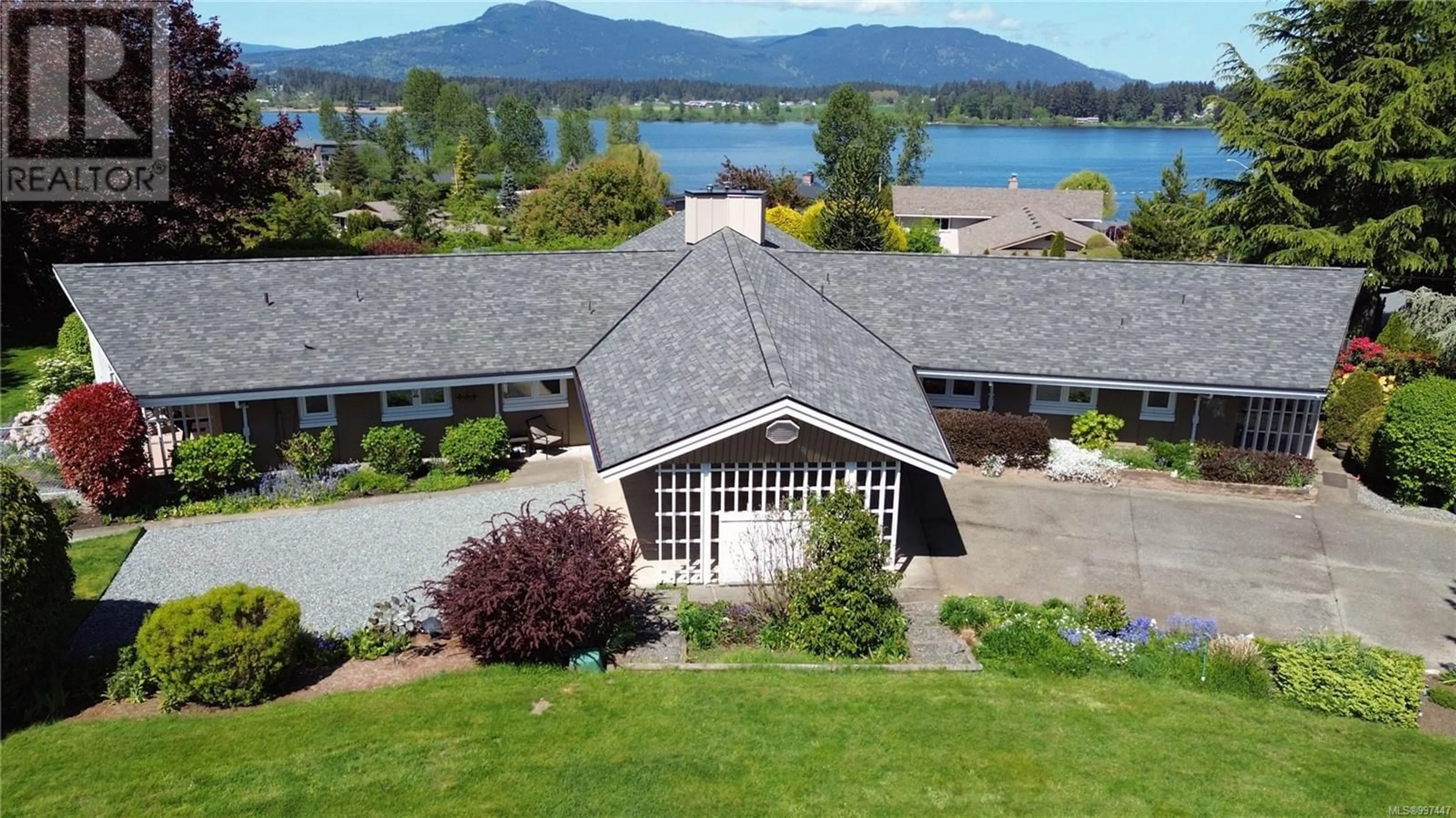 A pic from outside/outdoor area/front of a property/back of a property/a pic from drone, water/lake/river/ocean view for 6296 WESTLOCK ROAD, Duncan British Columbia V9L5N8