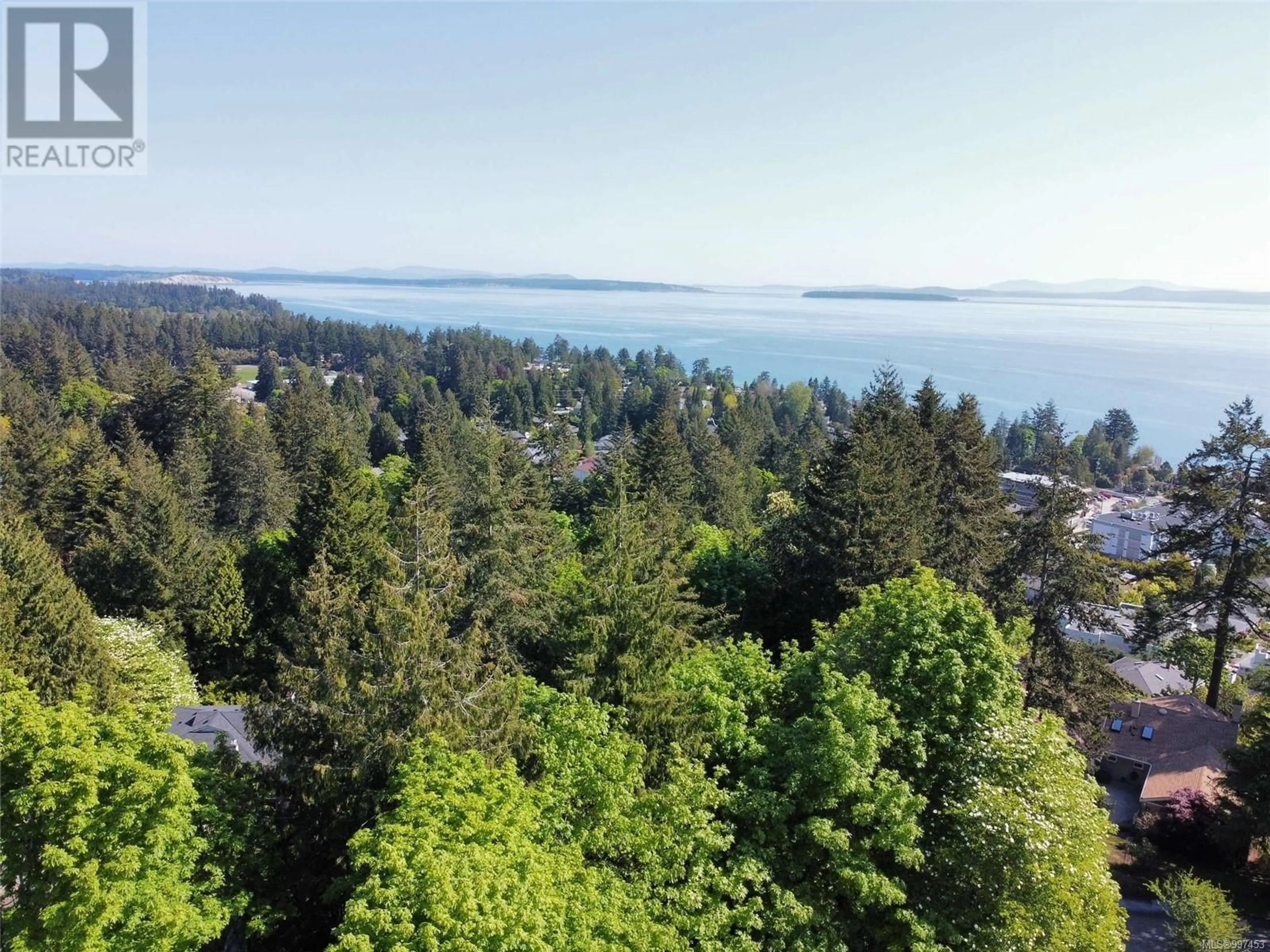 A pic from outside/outdoor area/front of a property/back of a property/a pic from drone, water/lake/river/ocean view for LOT A - 5070 CATALINA TERRACE, Saanich British Columbia V8Y2A5