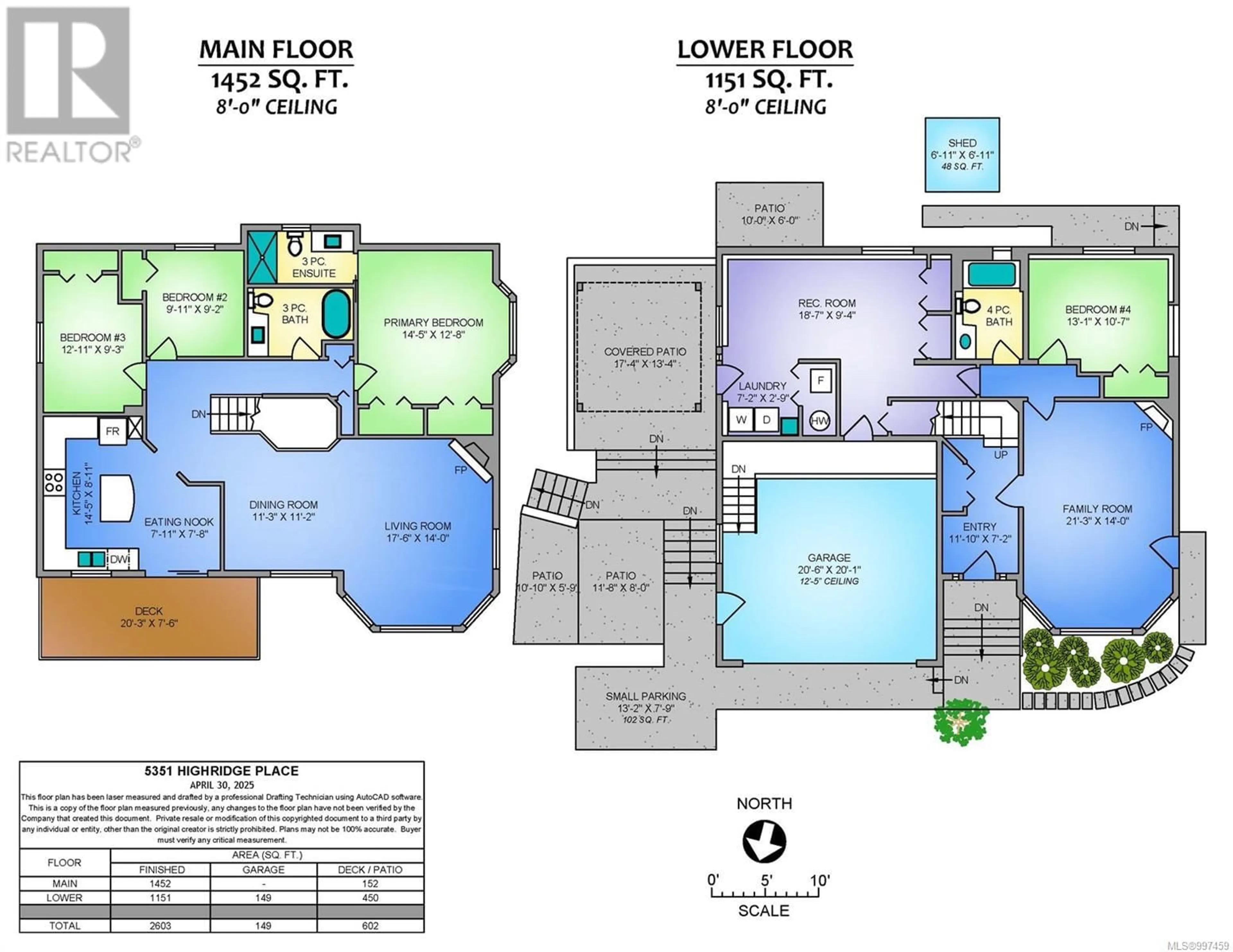 Floor plan for 5351 HIGHRIDGE PLACE, Nanaimo British Columbia V9T5Z8